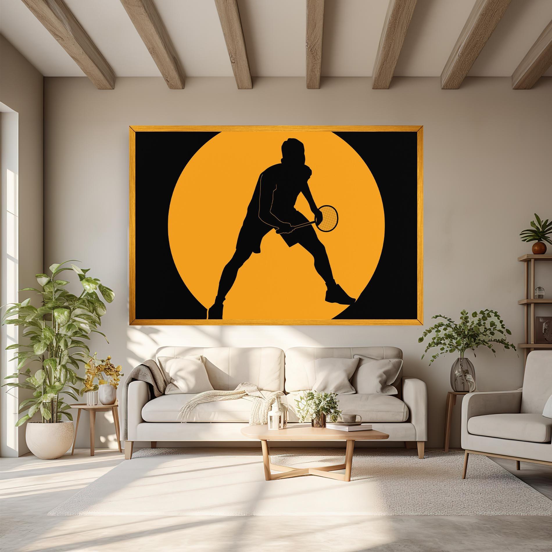 Vászonkép Orange Tennis mockup 6