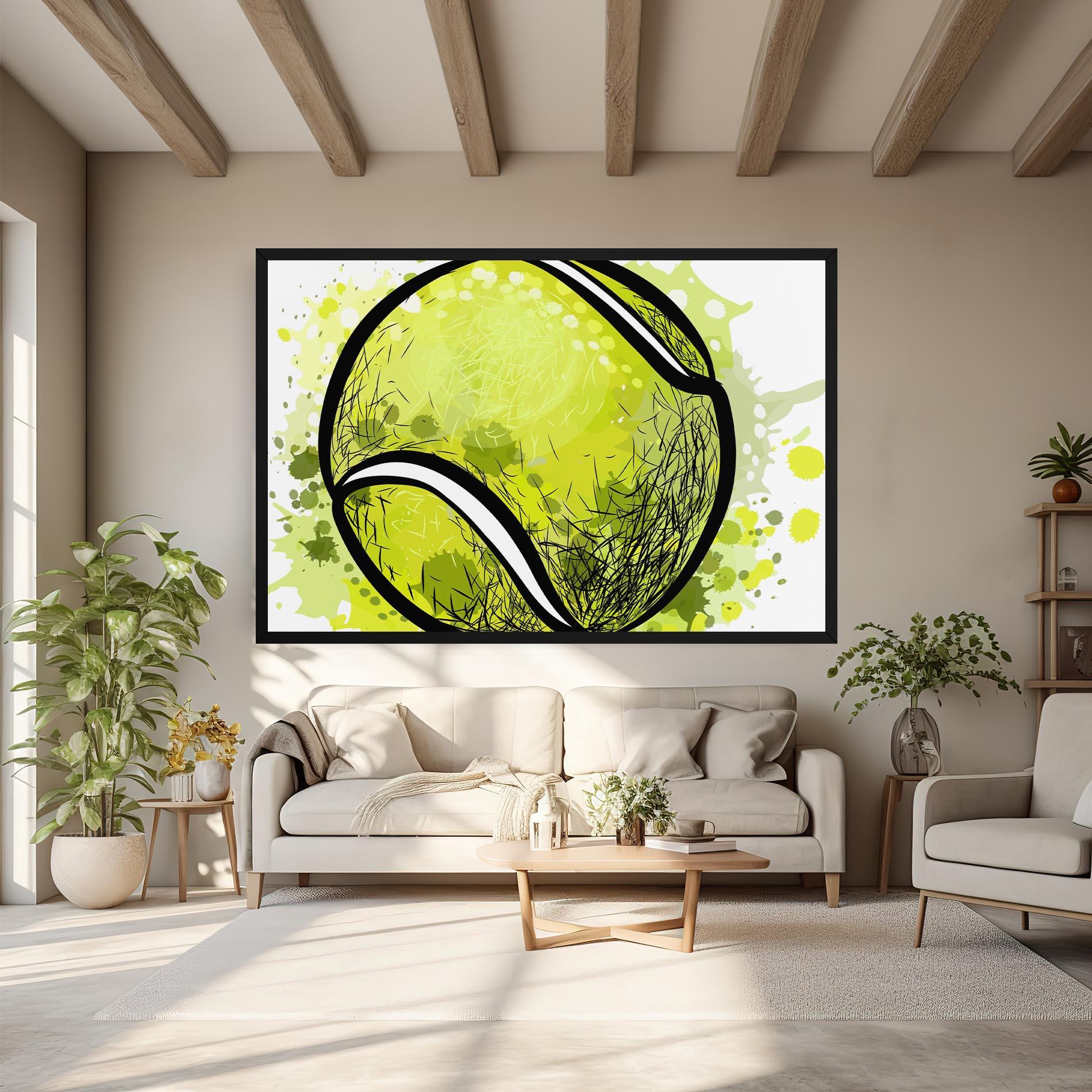 Vászonkép Big Tennis Ball mockup 6