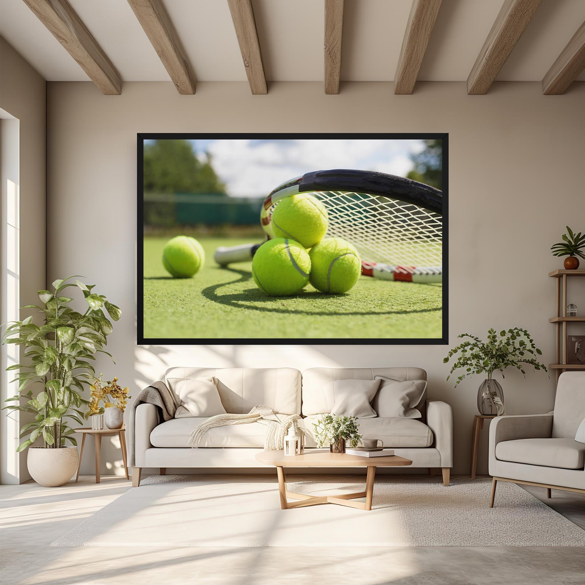 Vászonkép Grass Tennis Balls mockup 6