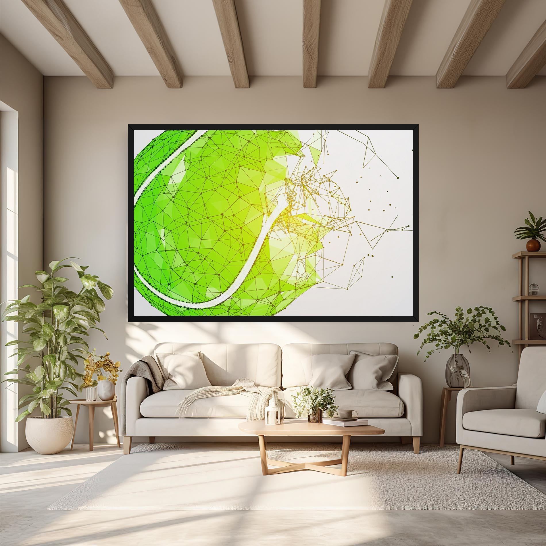 Vászonkép Green Line Tennis mockup 6