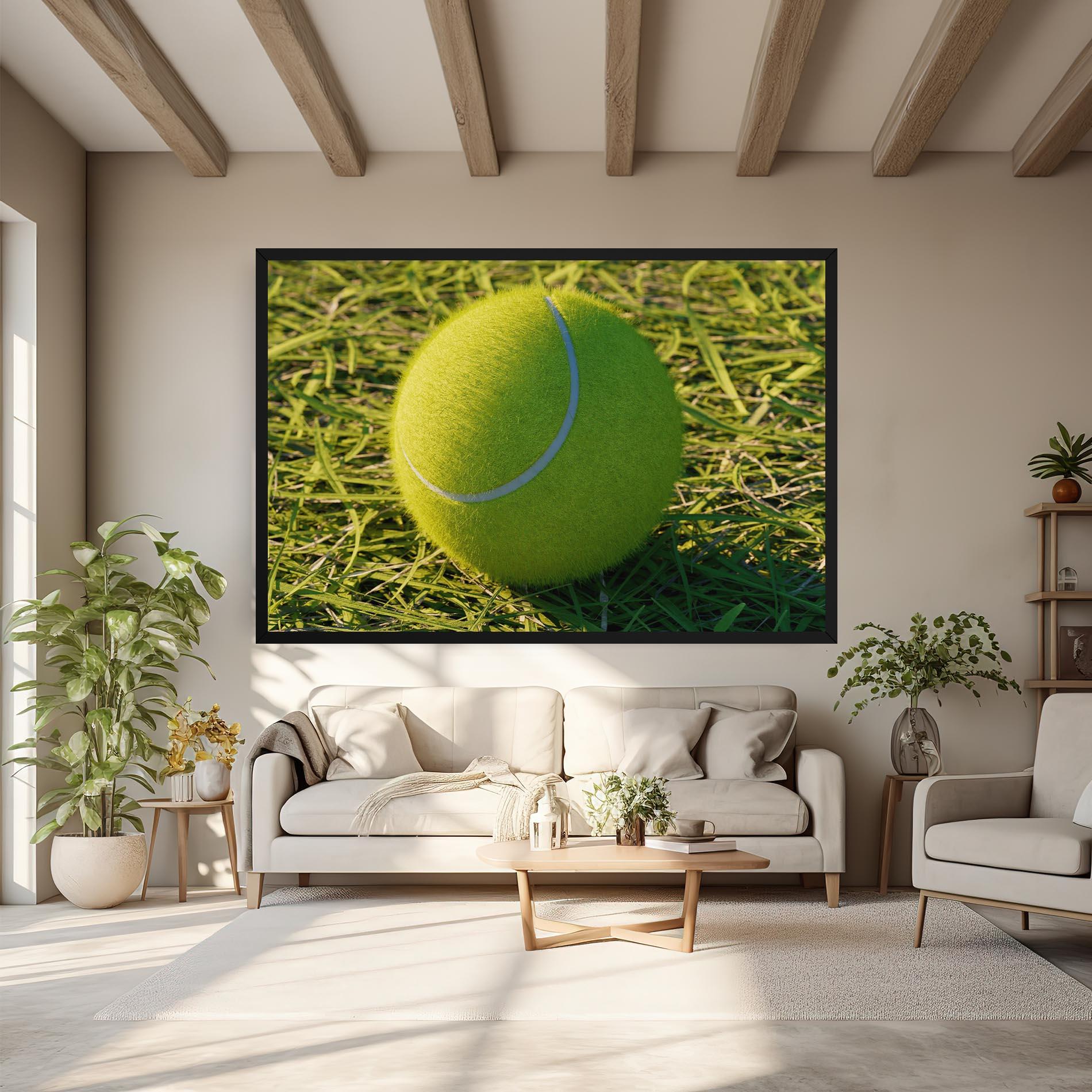 Vászonkép Green Tennis Ball mockup 6