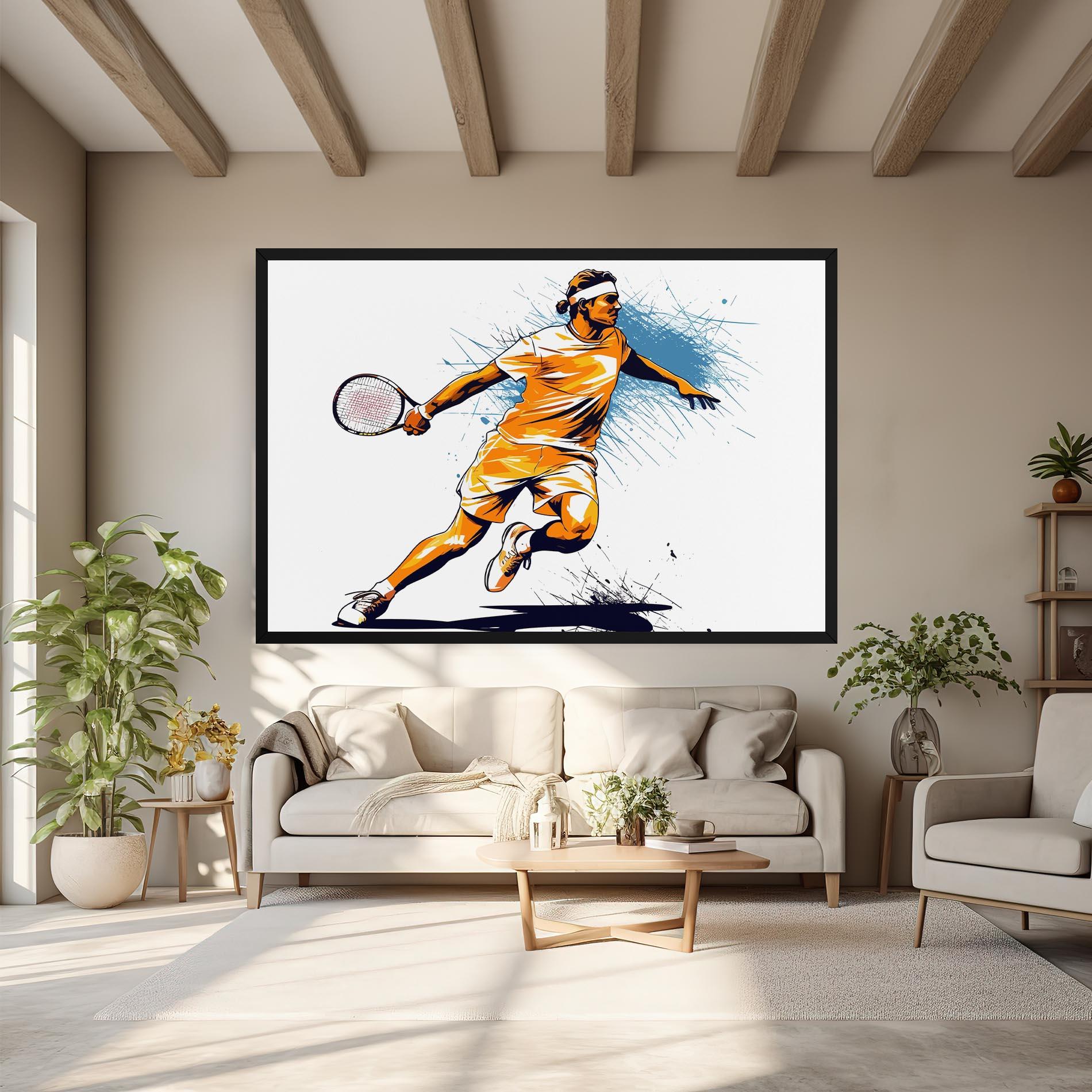 Vászonkép Orange Blue Tennis mockup 6