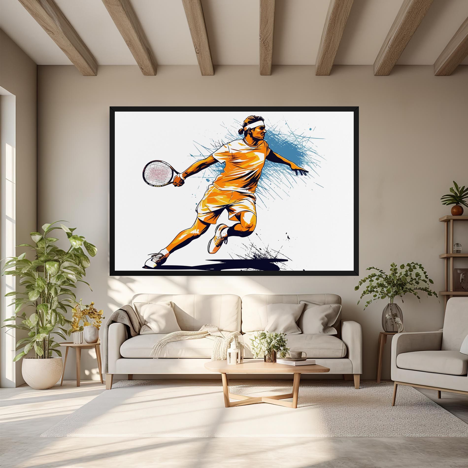 Orange Blue Tennis mockup 6