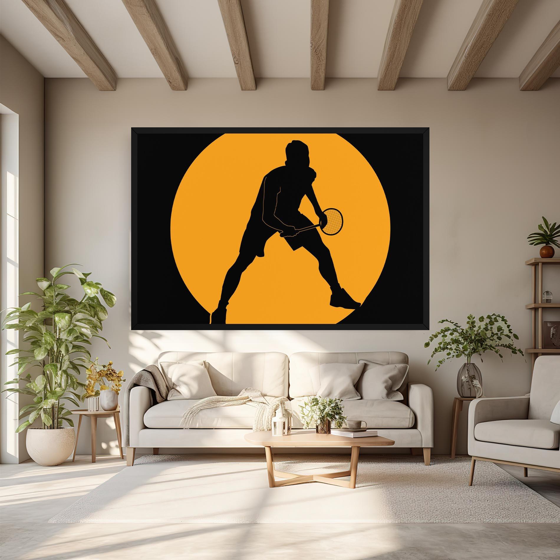 Vászonkép Orange Tennis mockup 6