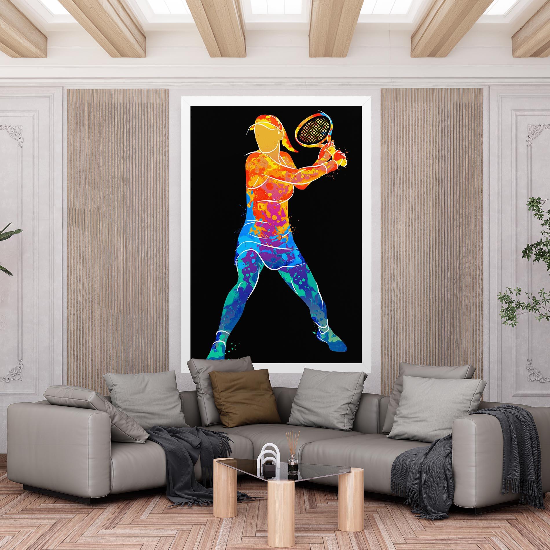 Vászonkép Green Orange Tennis mockup 6