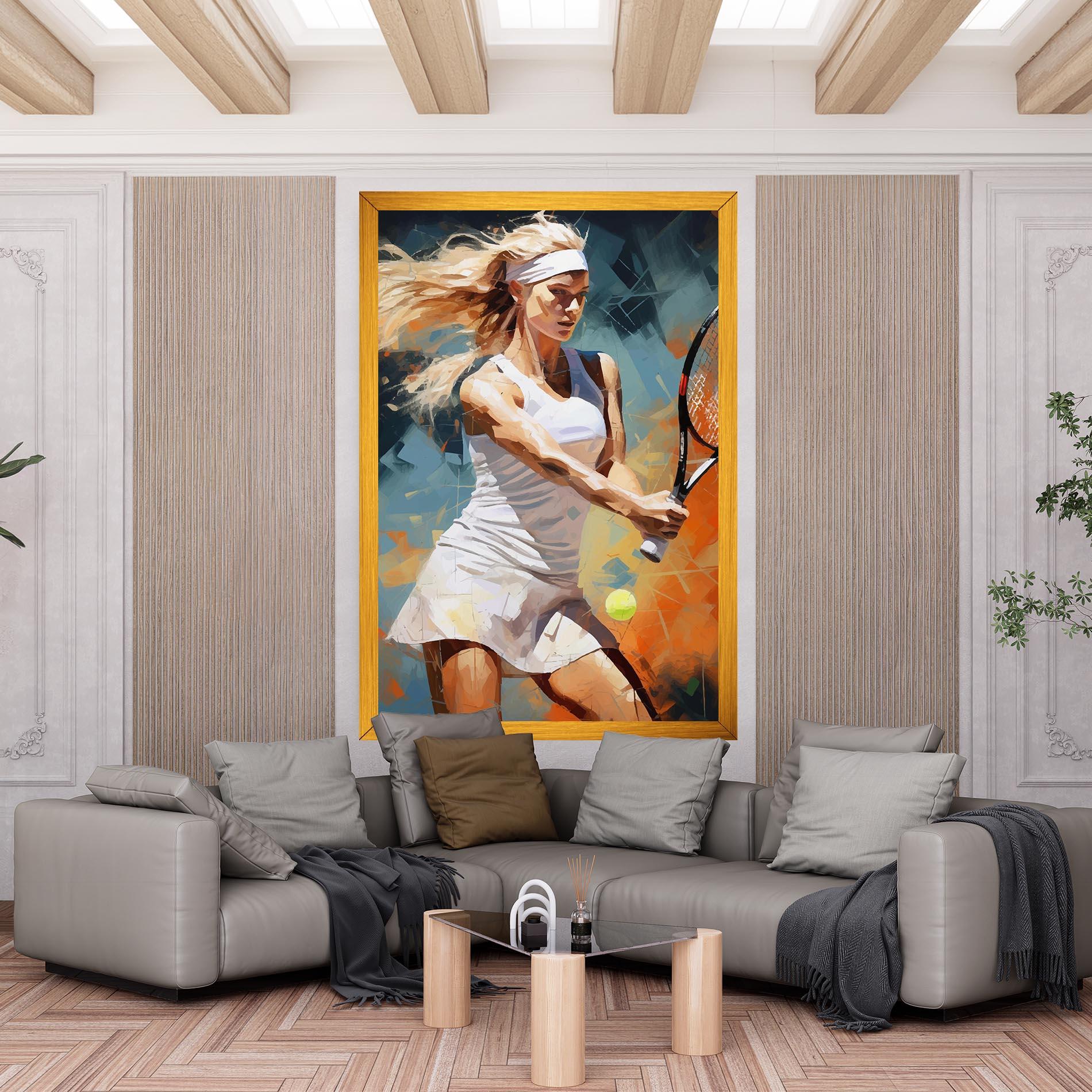 Vászonkép Blonde Tennis Girl mockup 6
