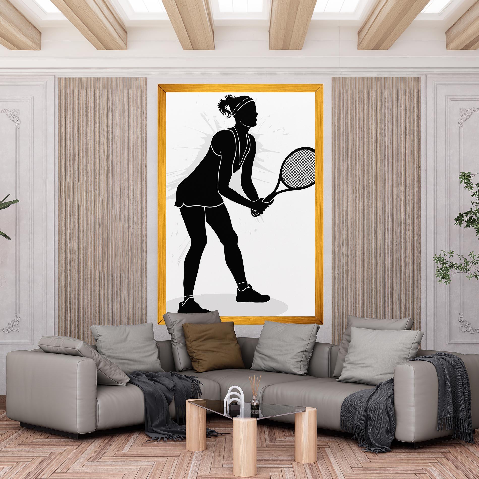 Vászonkép Female Tennis Player mockup 6