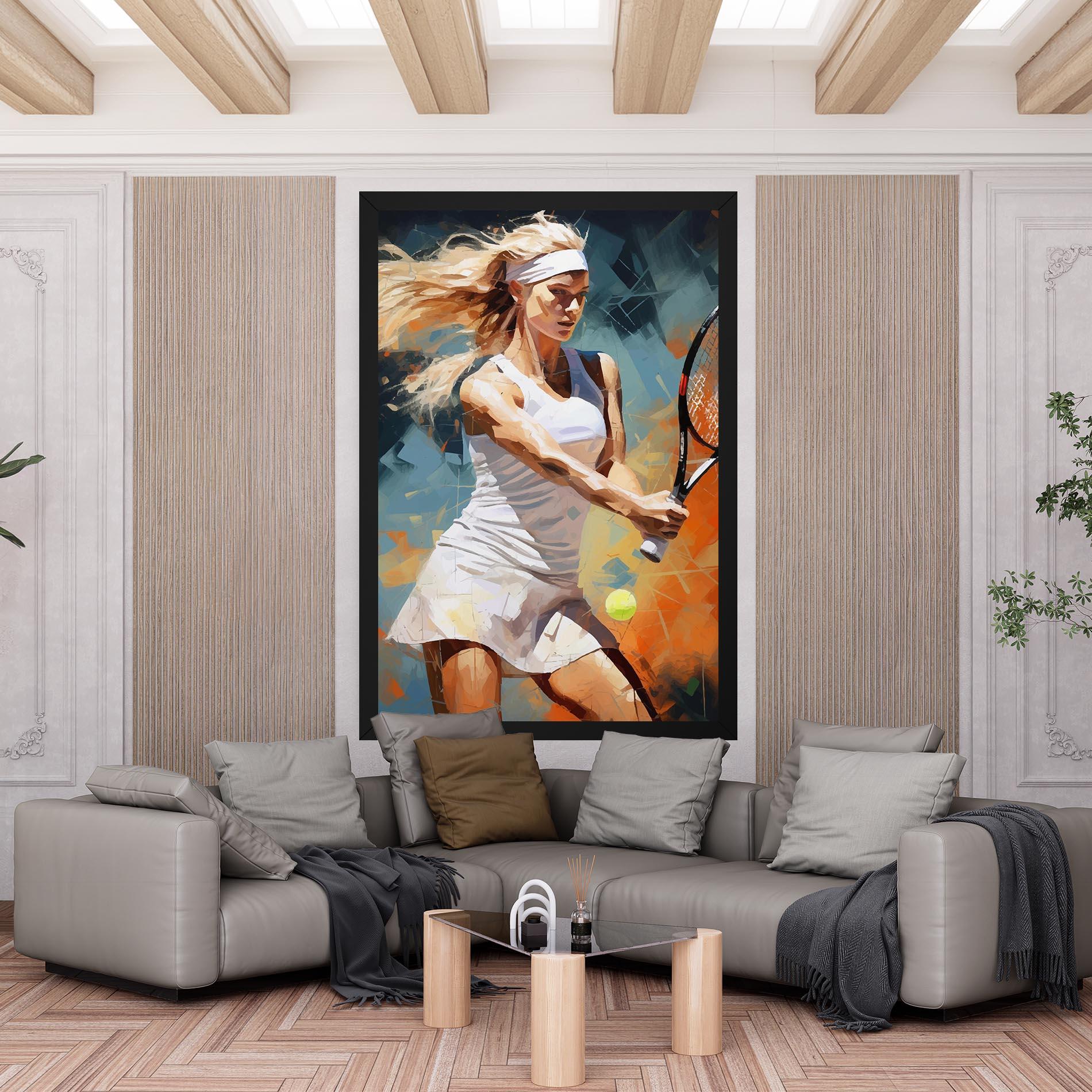 Vászonkép Blonde Tennis Girl mockup 6