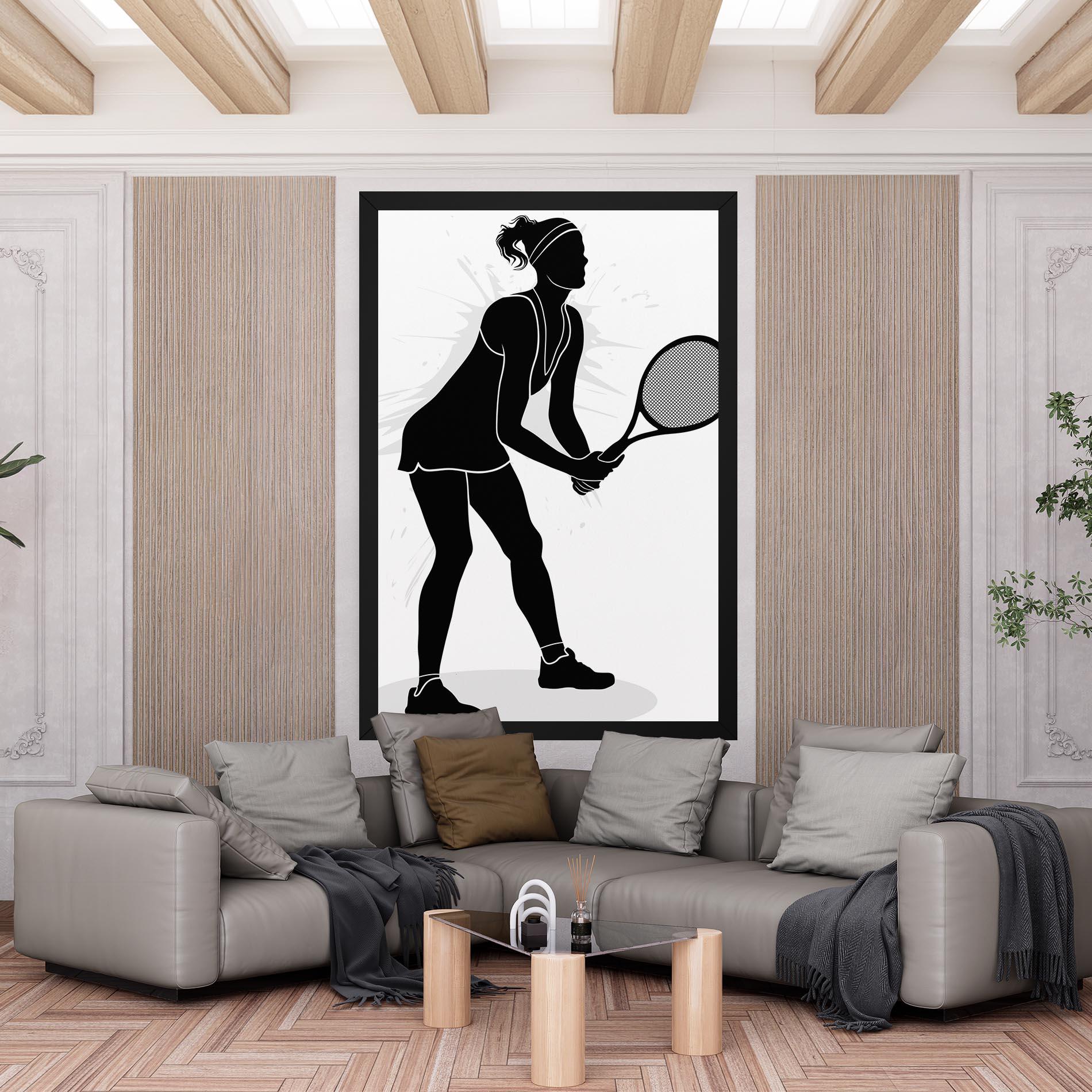 Vászonkép Female Tennis Player mockup 6
