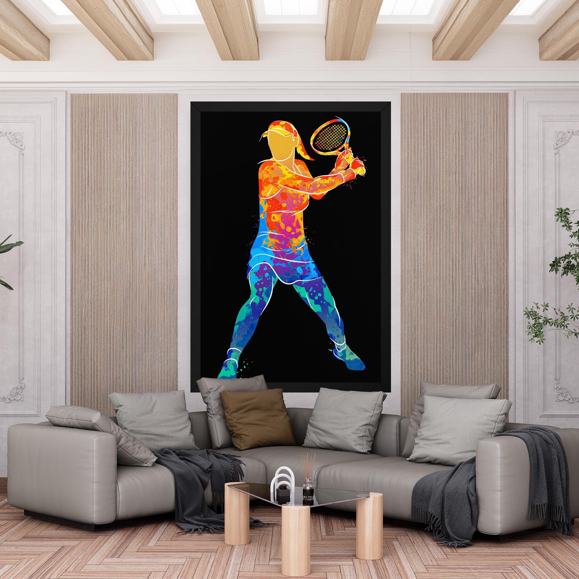 Green Orange Tennis mockup 6