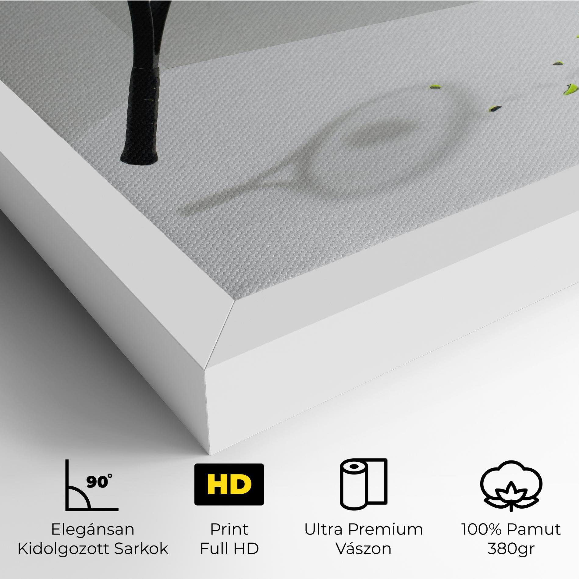 Vászonkép Broken Tennis Ball mockup 4