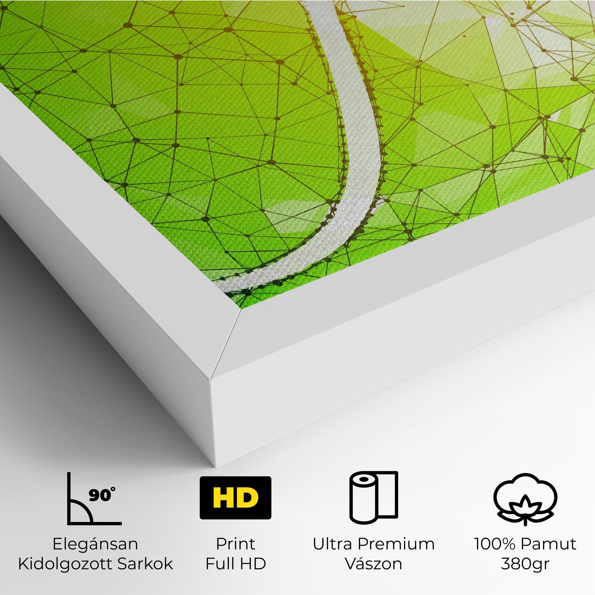 Vászonkép Green Line Tennis mockup 4