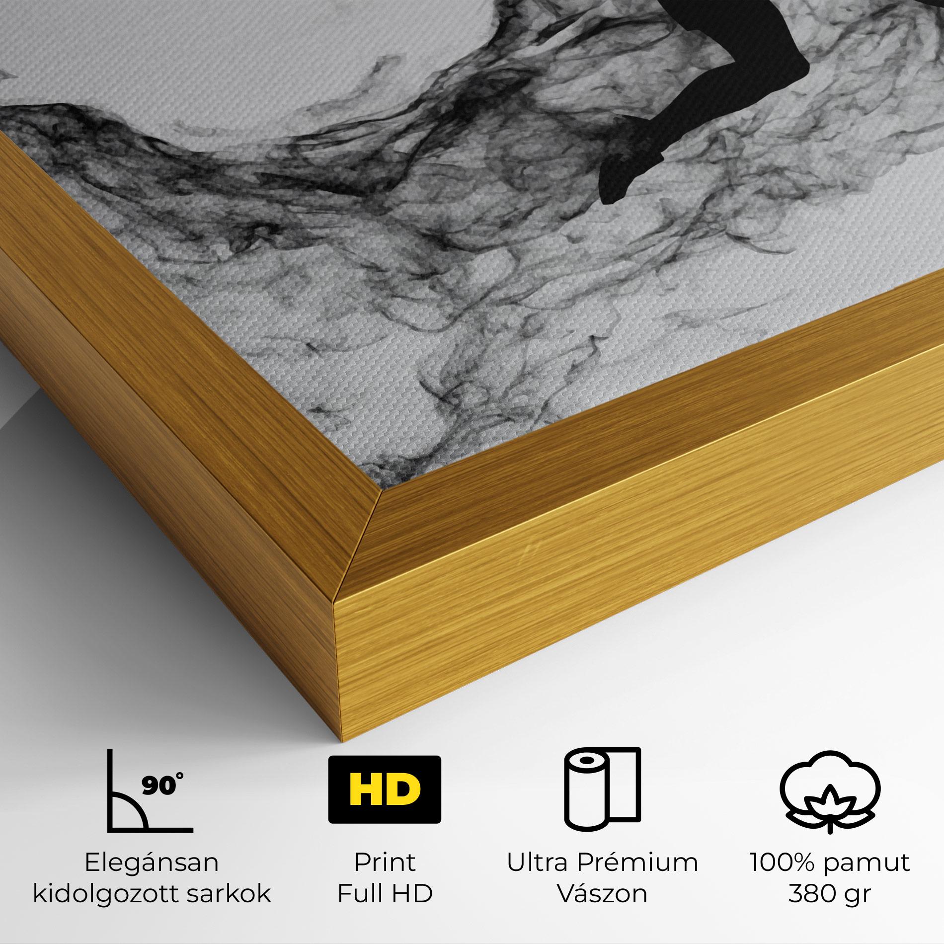 Vászonkép Black Smoke Tennis mockup 4