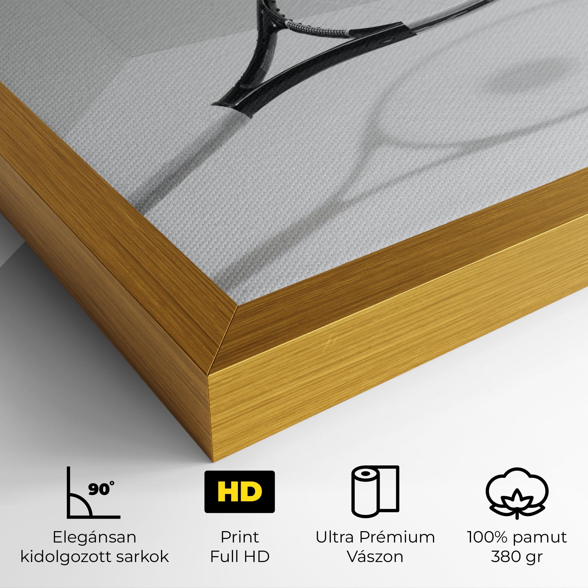 Vászonkép Floating Tennis Racket mockup 4