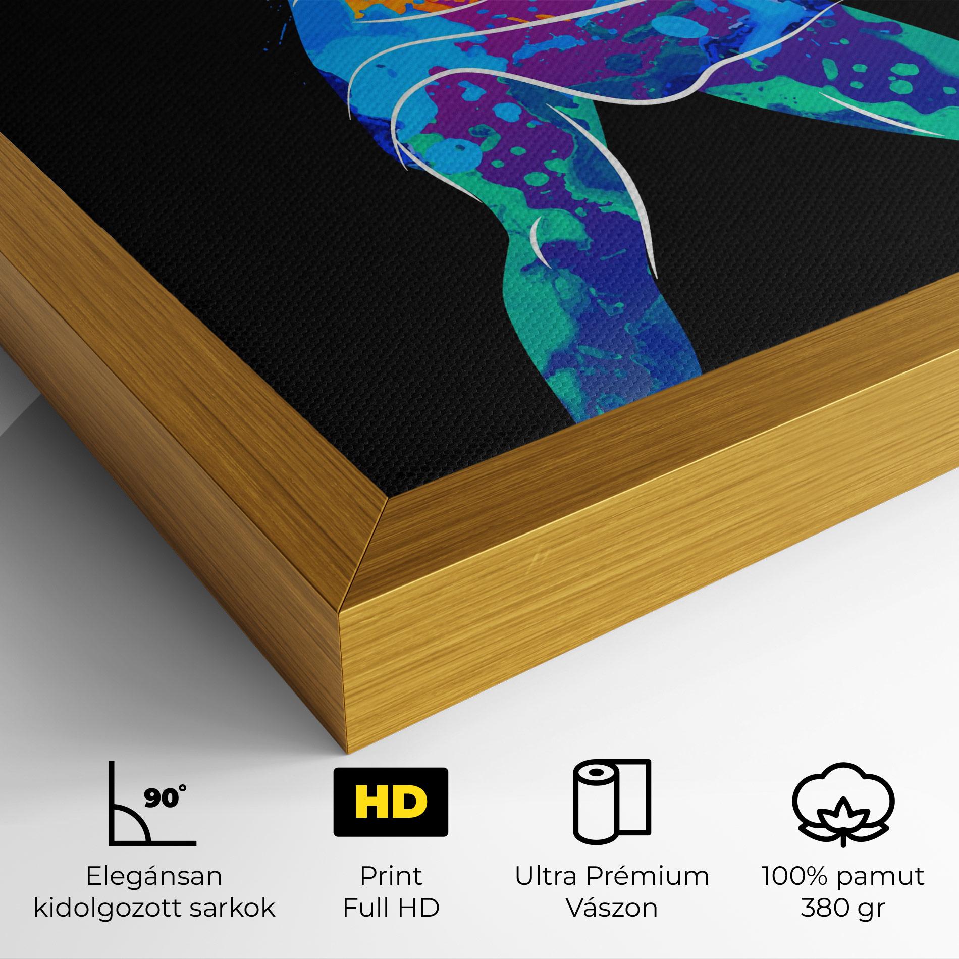 Vászonkép Green Orange Tennis mockup 4