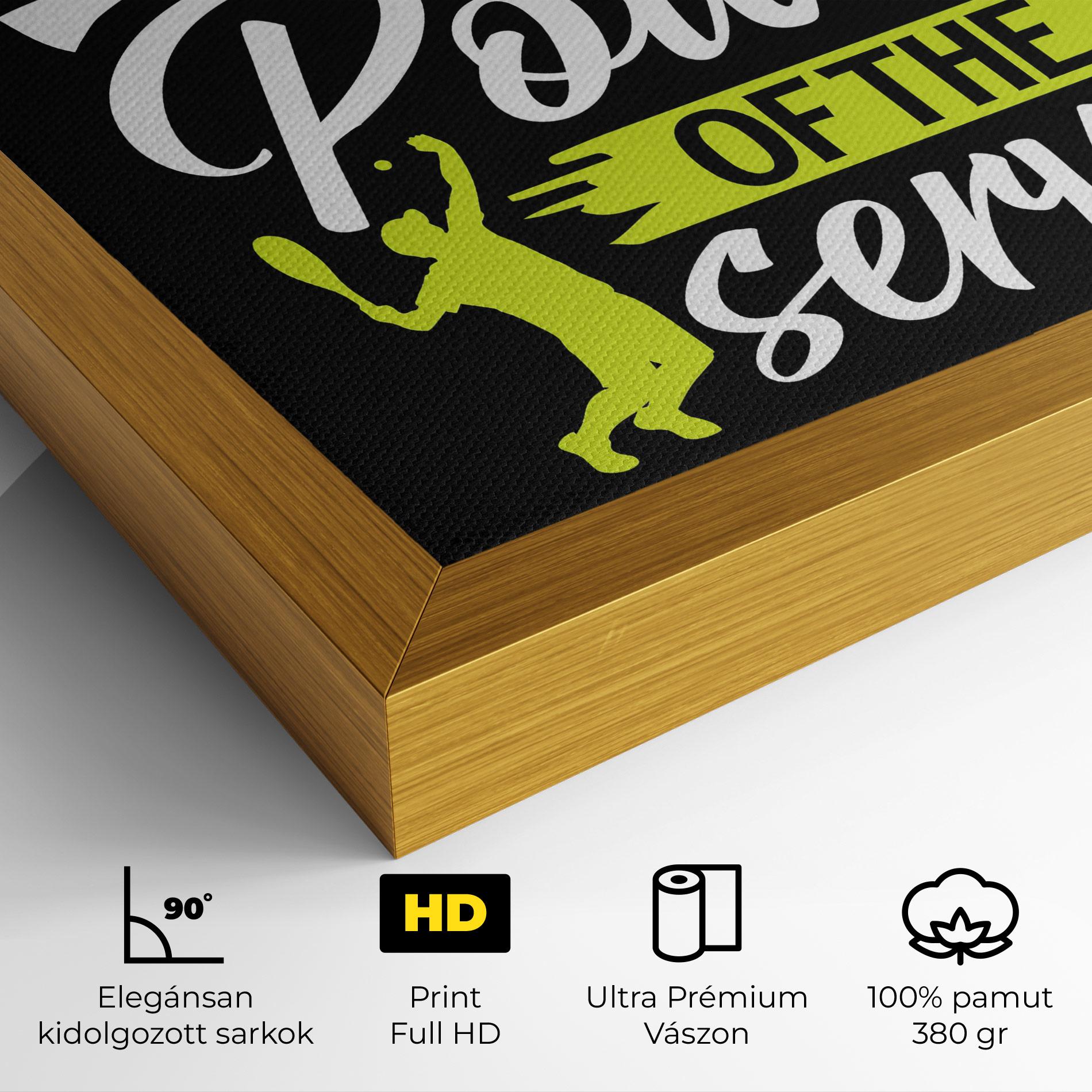 Vászonkép Power Serve mockup 4
