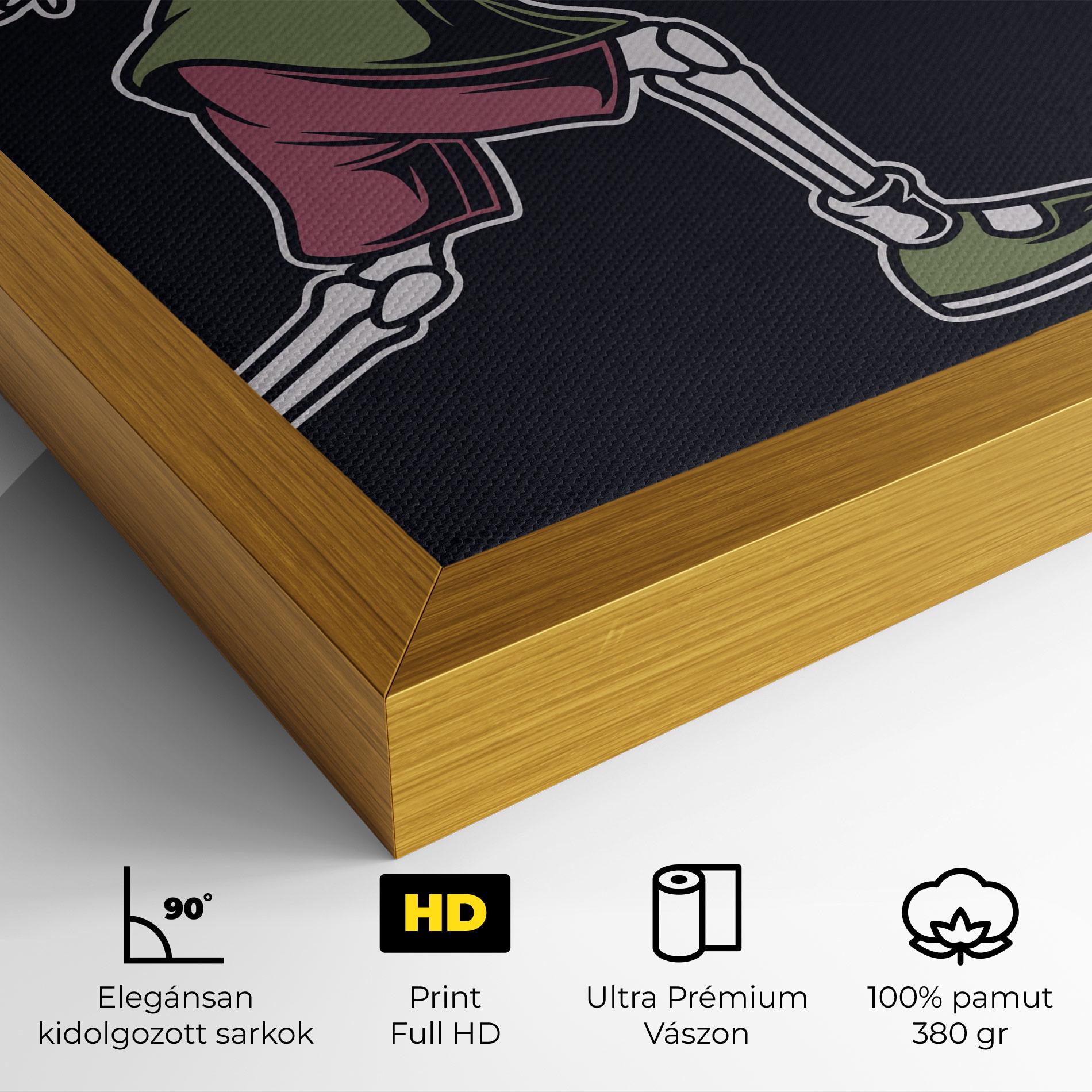 Vászonkép Skull Tennis mockup 4