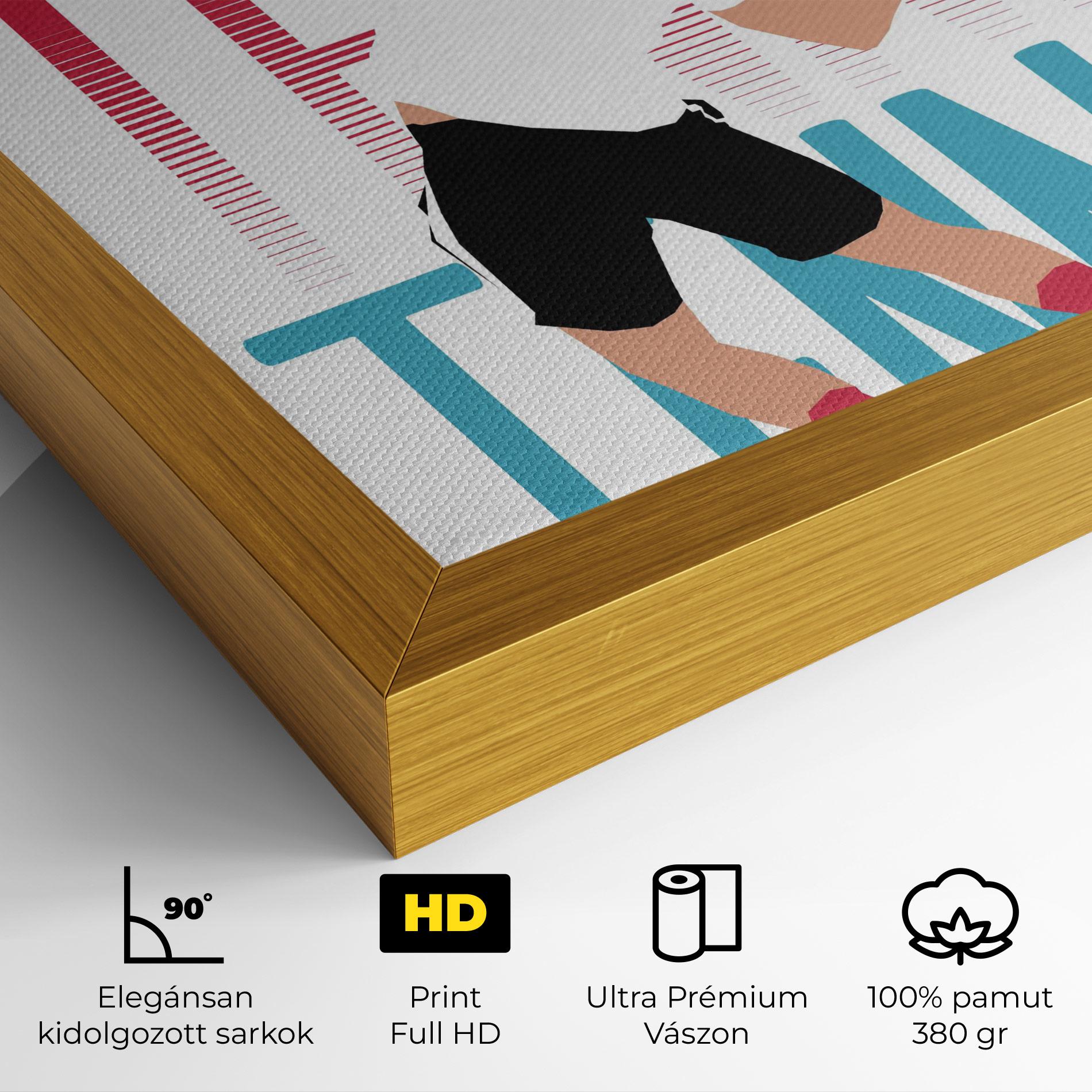 Vászonkép Tennis Ball Jump mockup 4