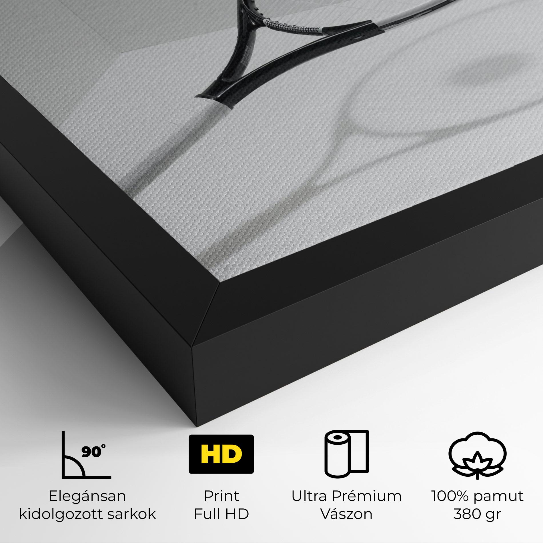 Vászonkép Floating Tennis Racket mockup 4