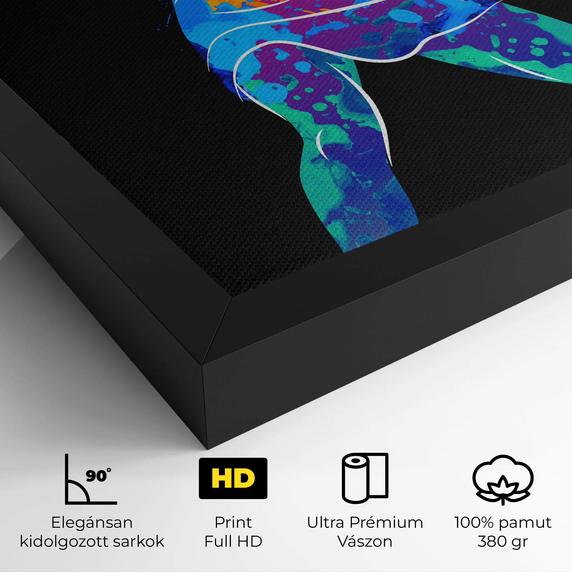 Vászonkép Green Orange Tennis mockup 4