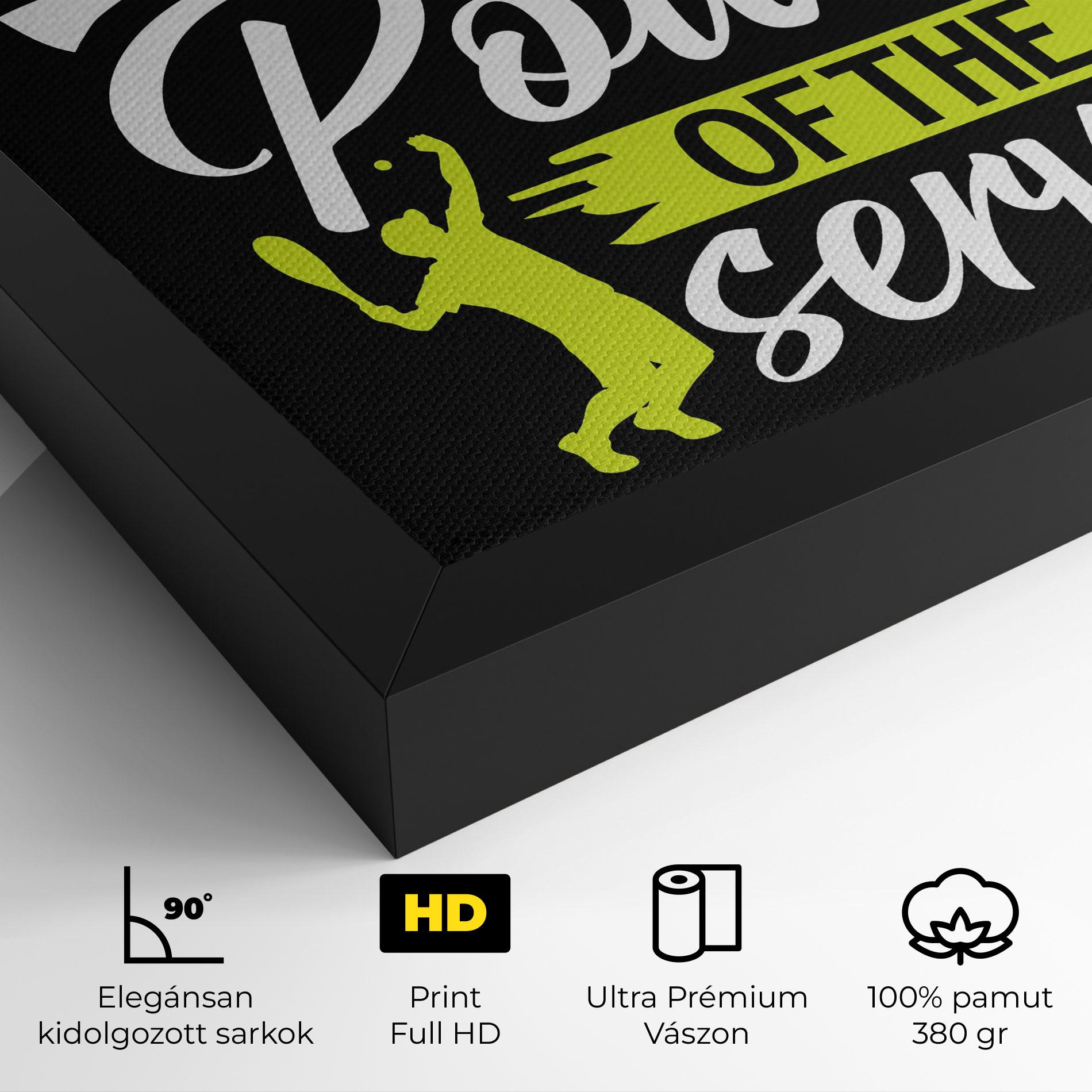 Vászonkép Power Serve mockup 4