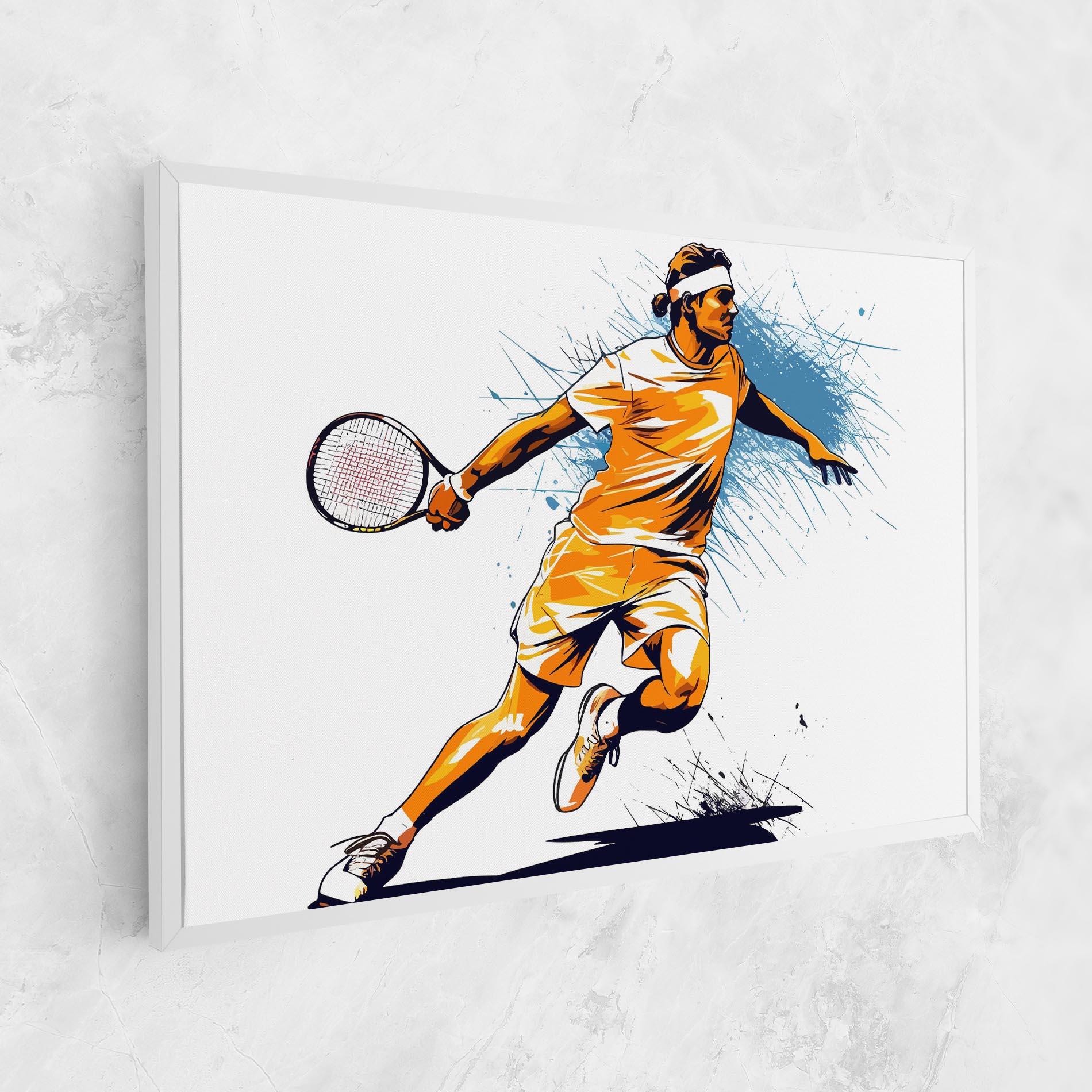 Vászonkép Orange Blue Tennis mockup 1