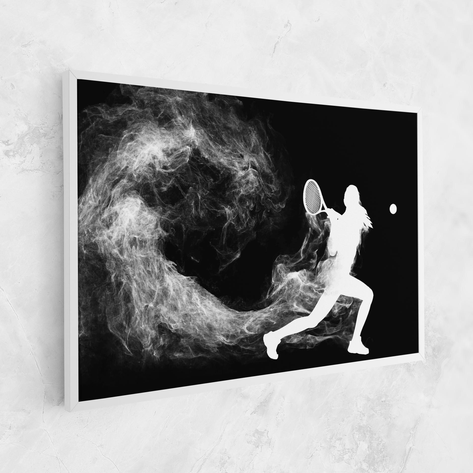 Vászonkép Tennis Spoke White mockup 1