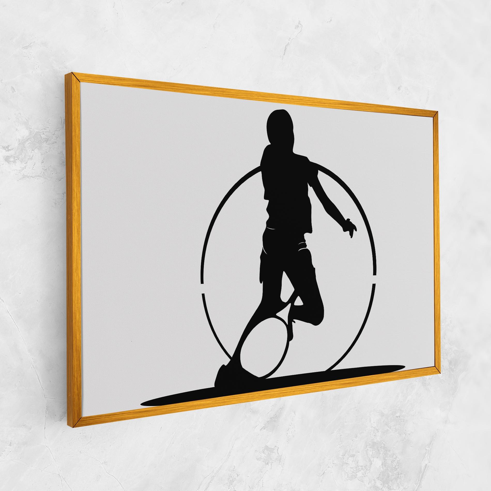 Vászonkép Black Tennis Circle mockup 1