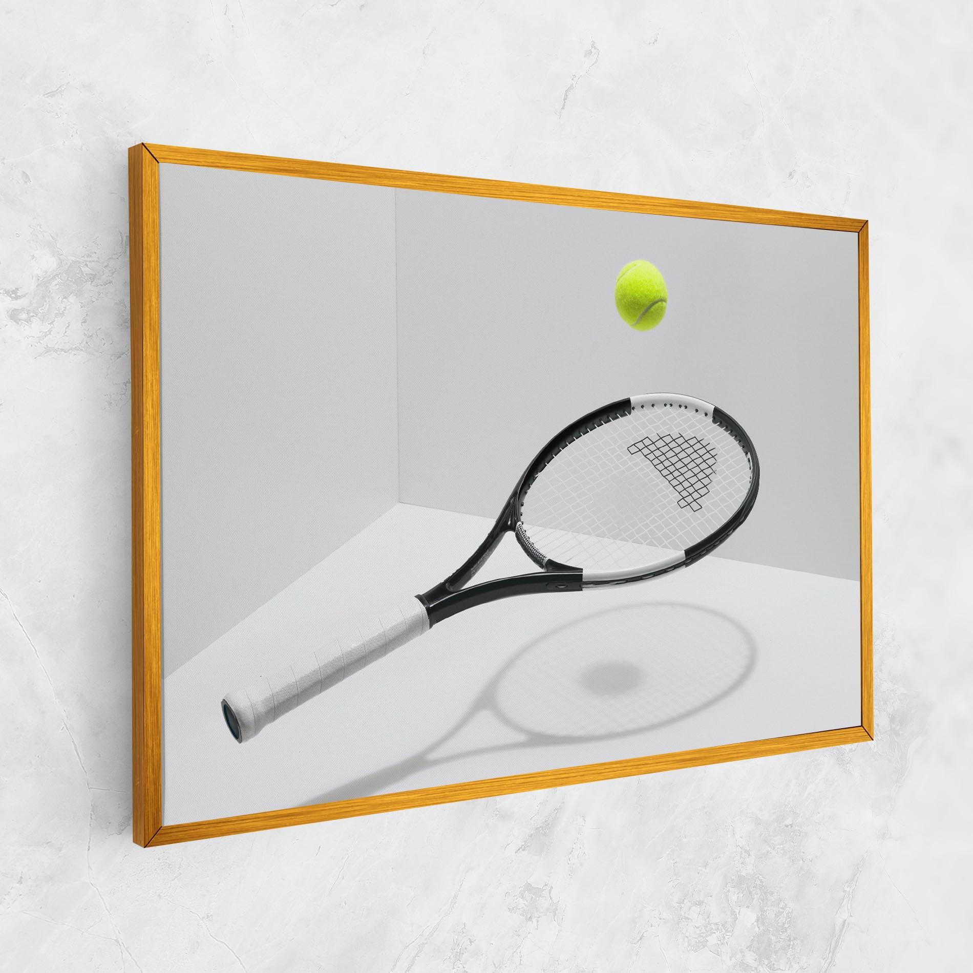 Vászonkép Floating Tennis Racket mockup 1