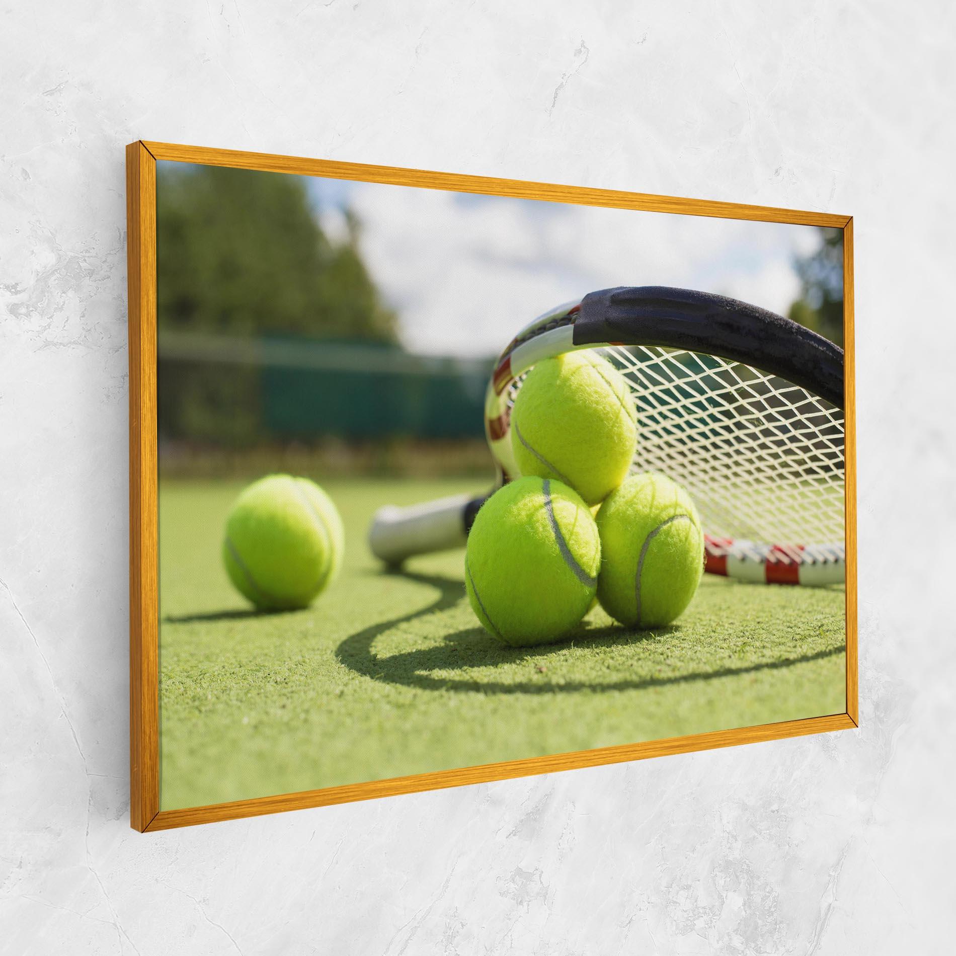 Vászonkép Grass Tennis Balls mockup 1
