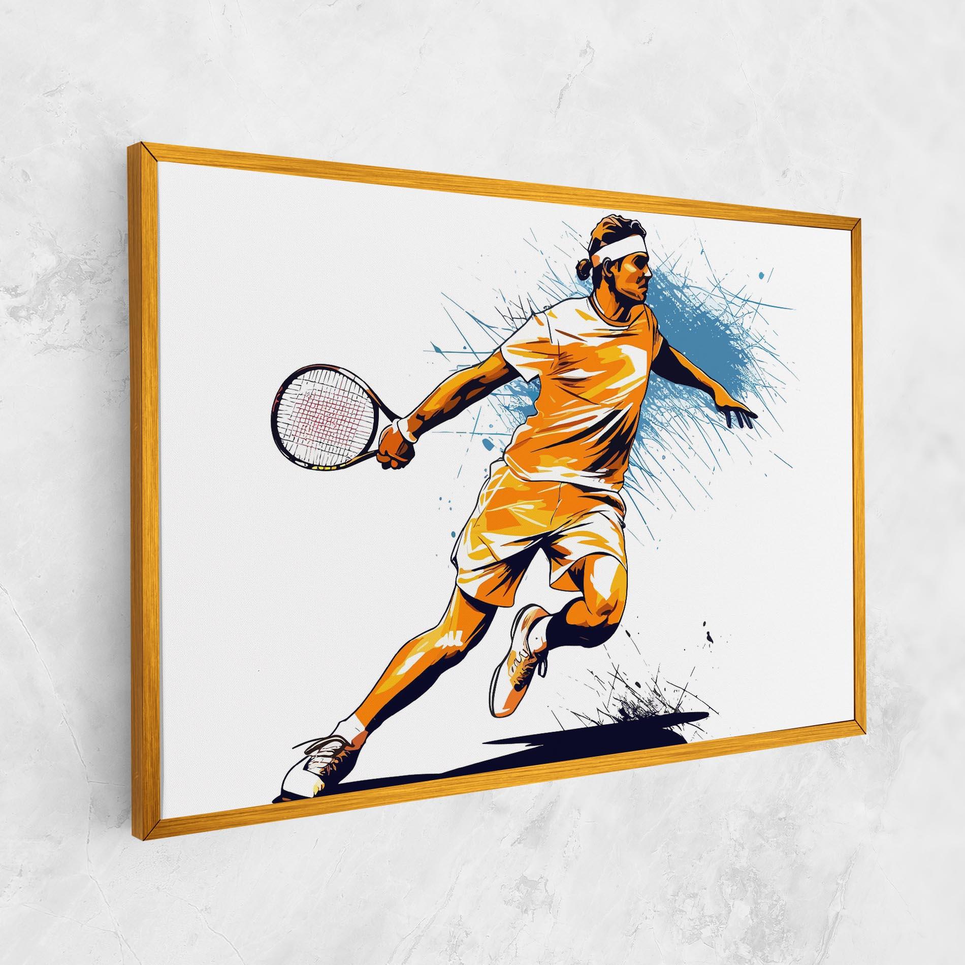 Vászonkép Orange Blue Tennis mockup 1