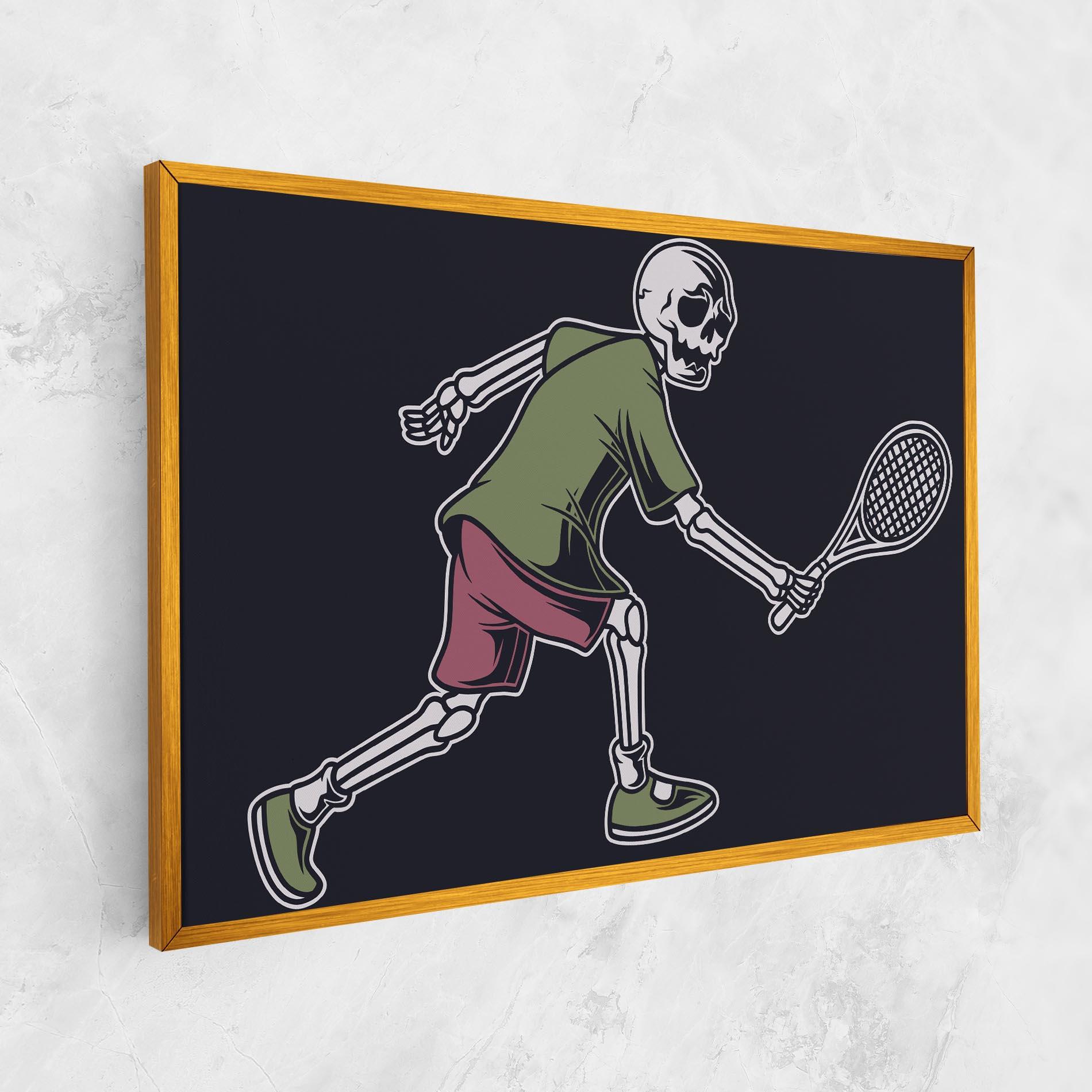 Vászonkép Skull Tennis mockup 1