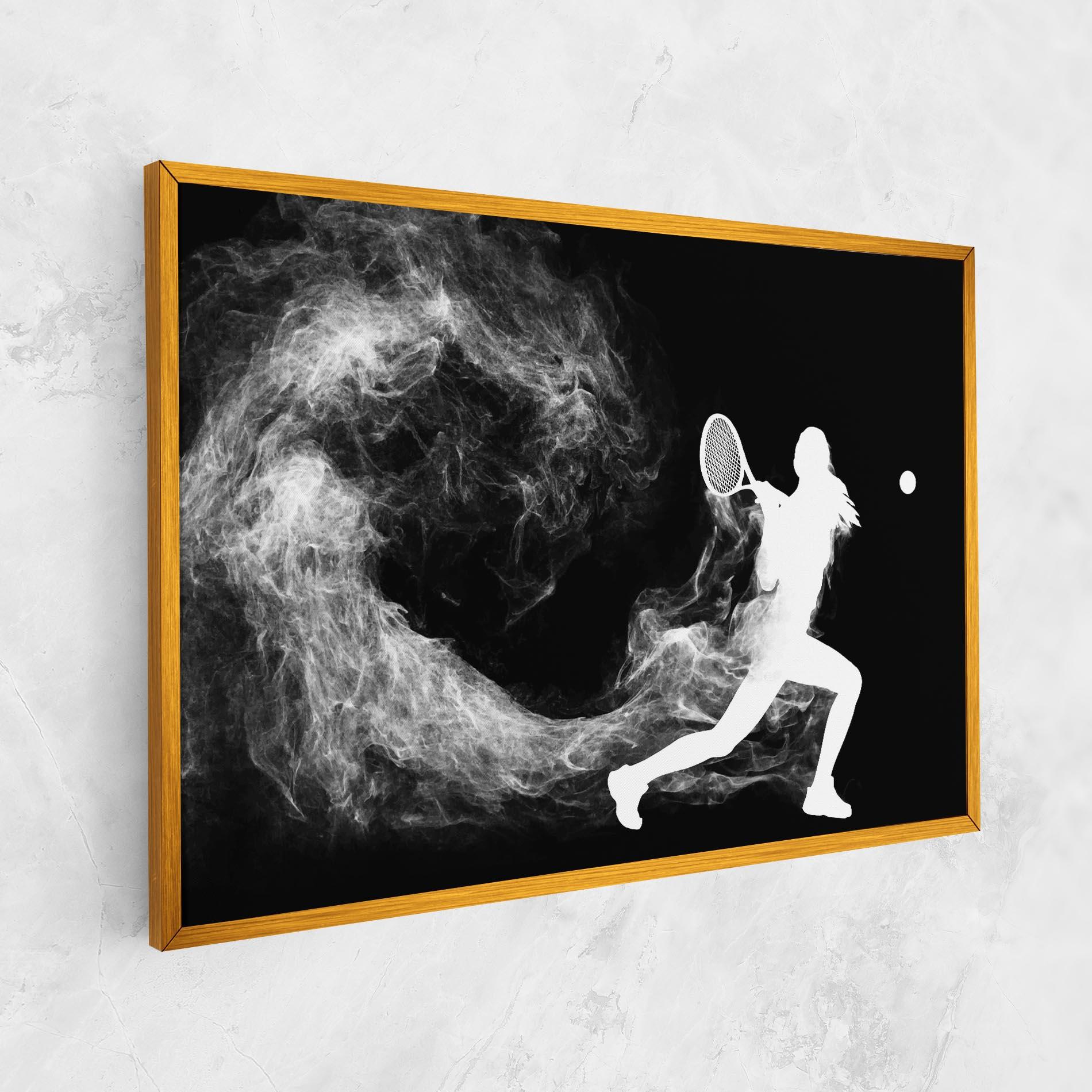 Vászonkép Tennis Spoke White mockup 1