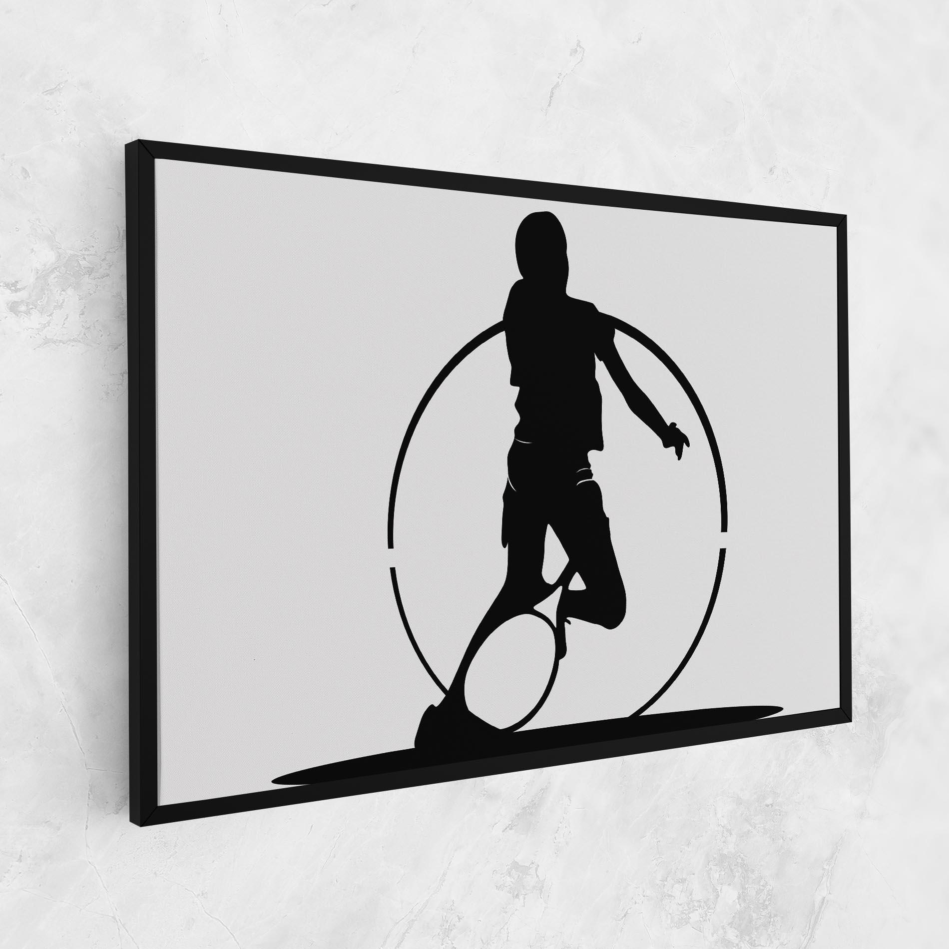 Vászonkép Black Tennis Circle mockup 1