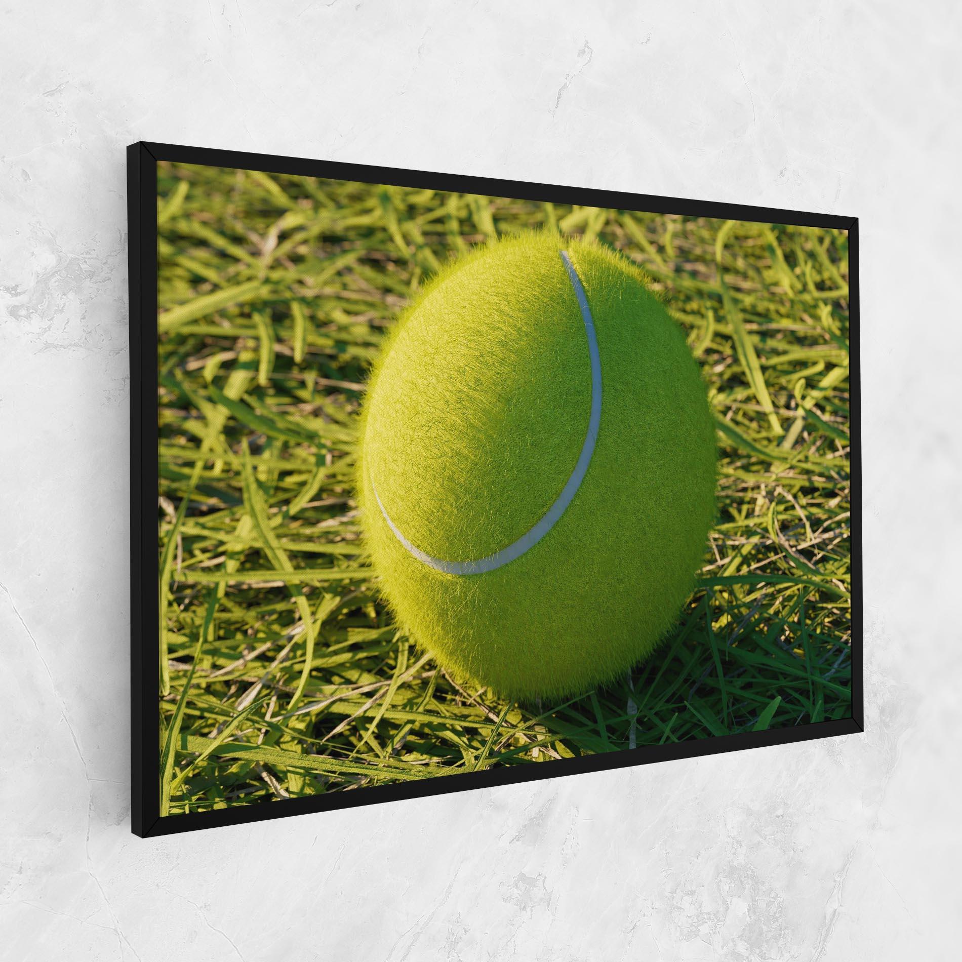 Vászonkép Green Tennis Ball mockup 1