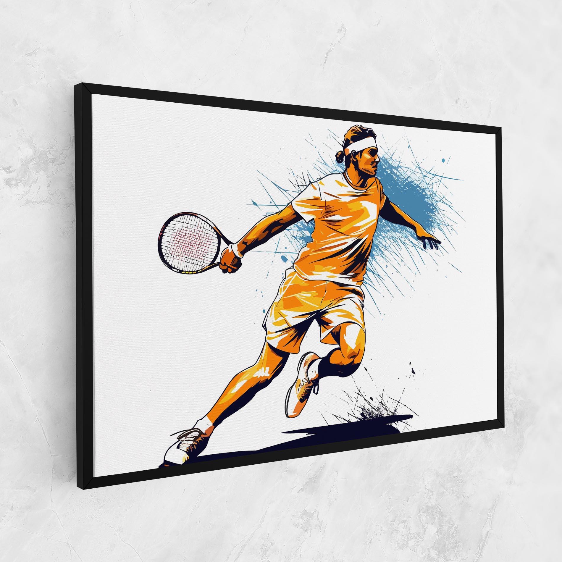 Vászonkép Orange Blue Tennis mockup 1
