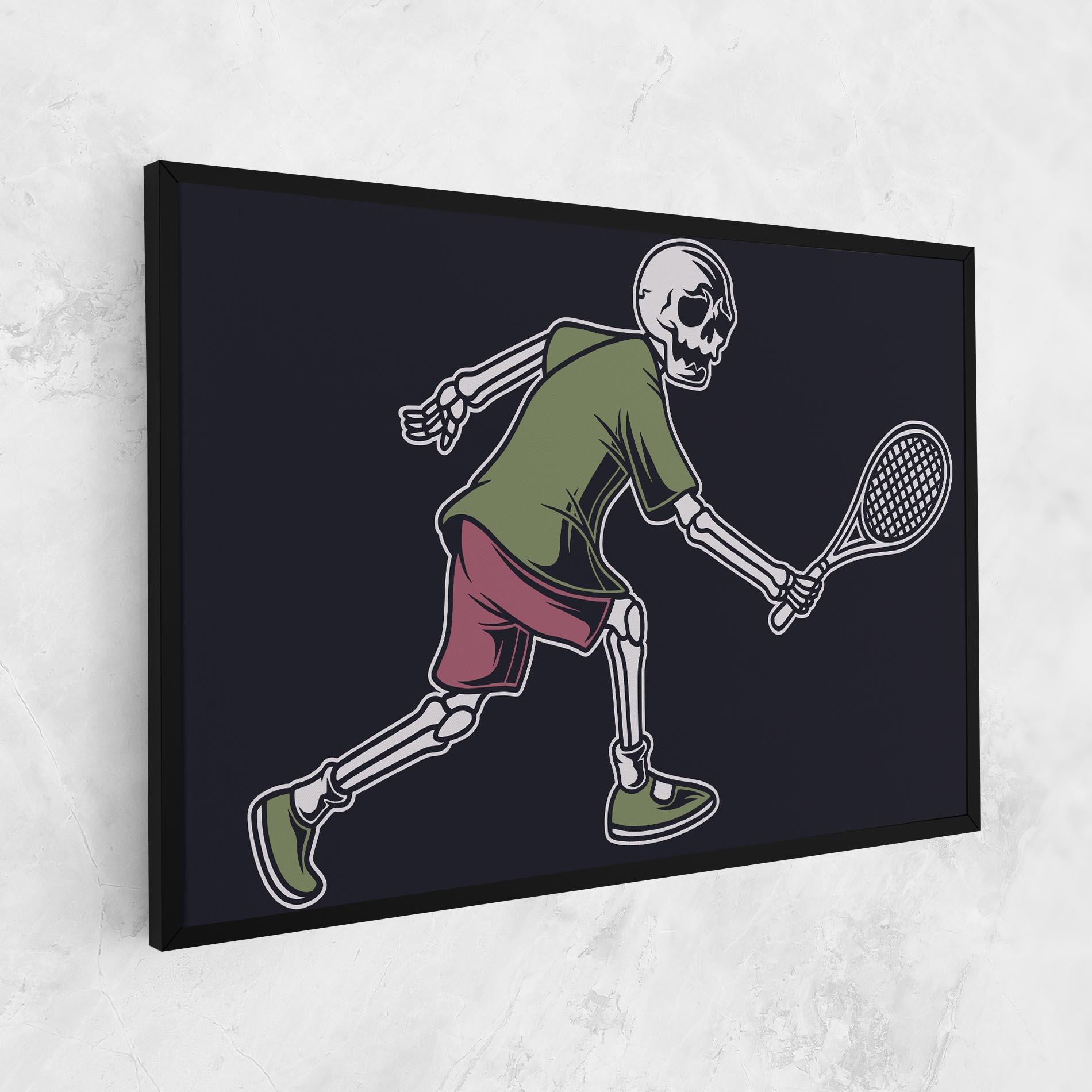 Vászonkép Skull Tennis mockup 1