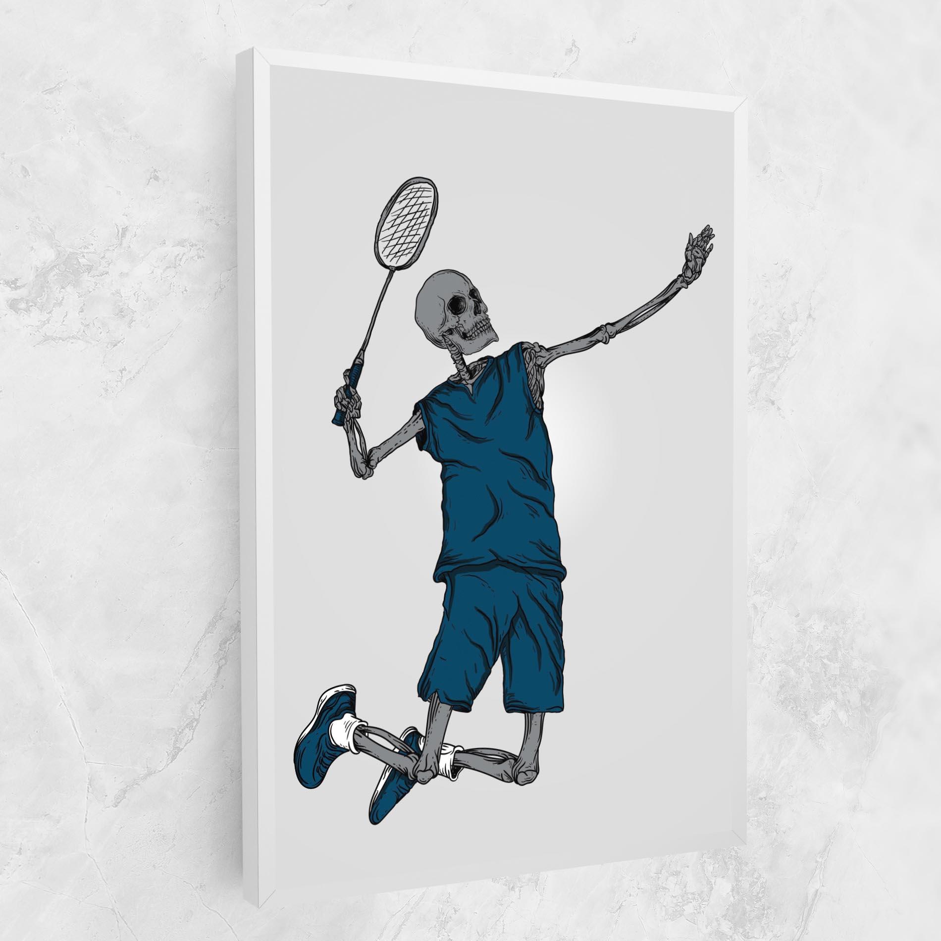 Vászonkép Blue Skull Tennis mockup 1