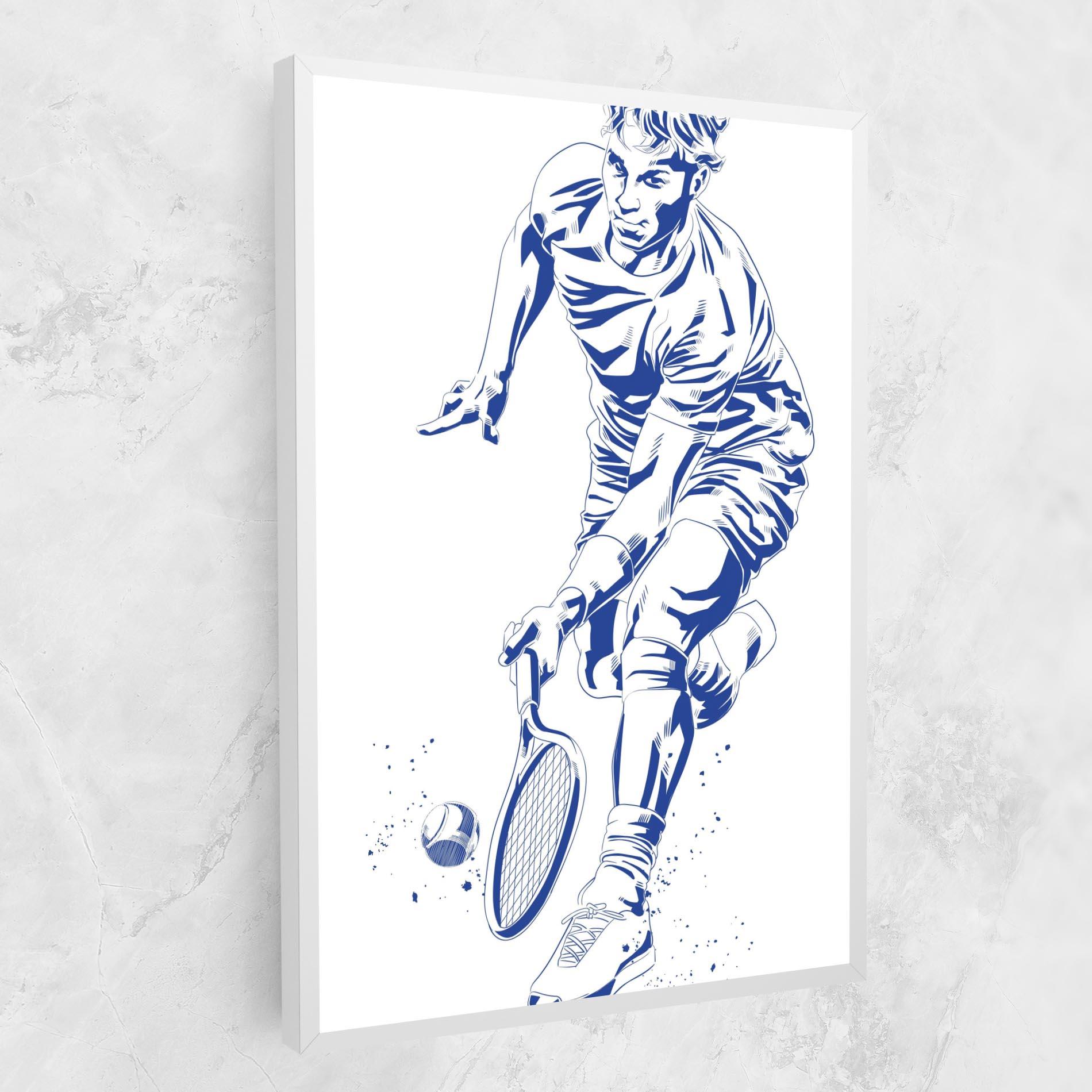 Vászonkép Blue Tennis mockup 1