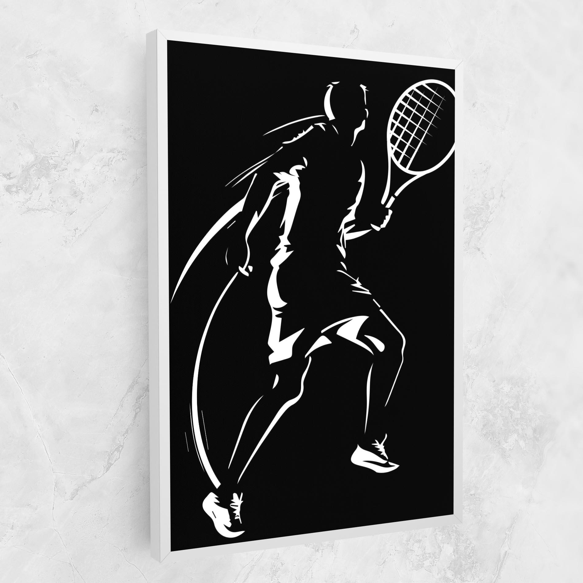 Vászonkép White Line Tennis mockup 1