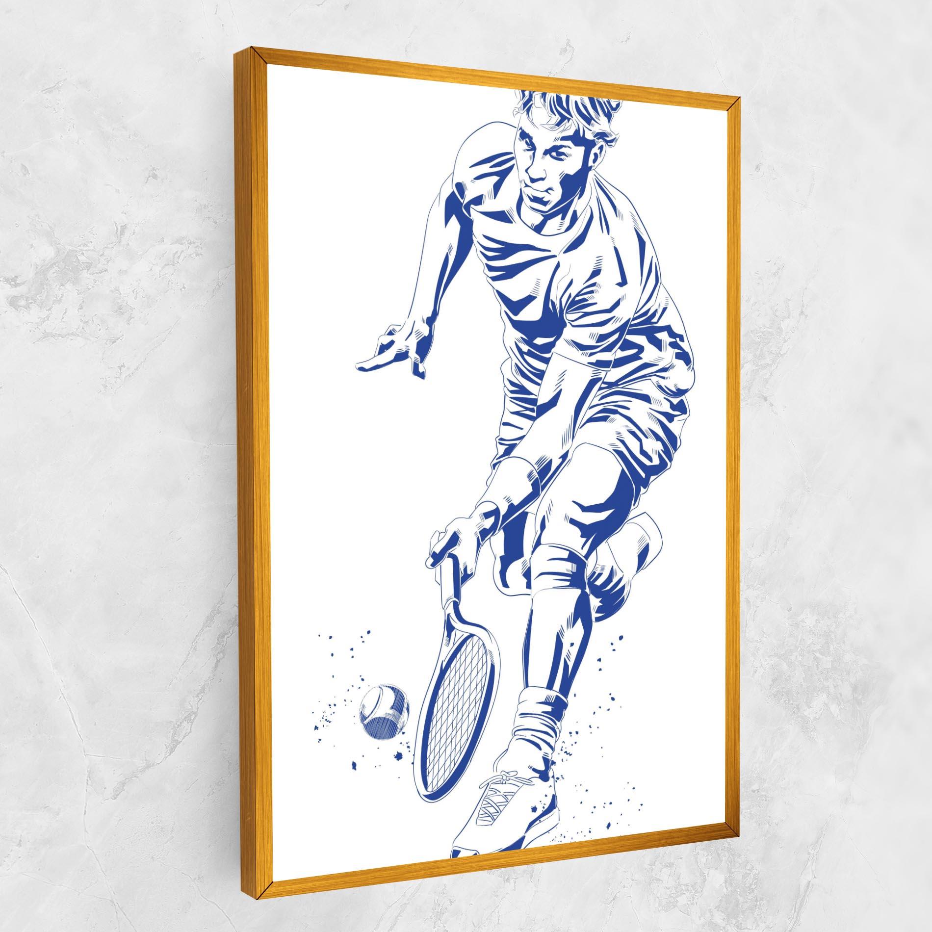 Vászonkép Blue Tennis mockup 1