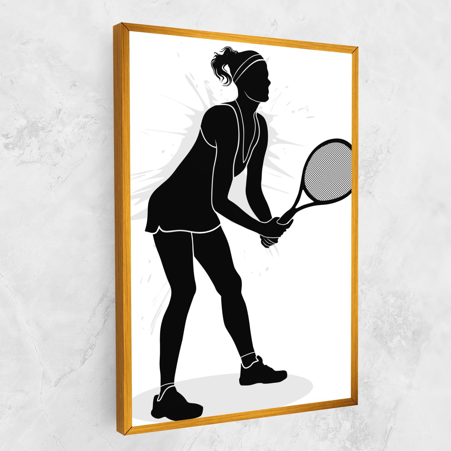 Vászonkép Female Tennis Player mockup 1