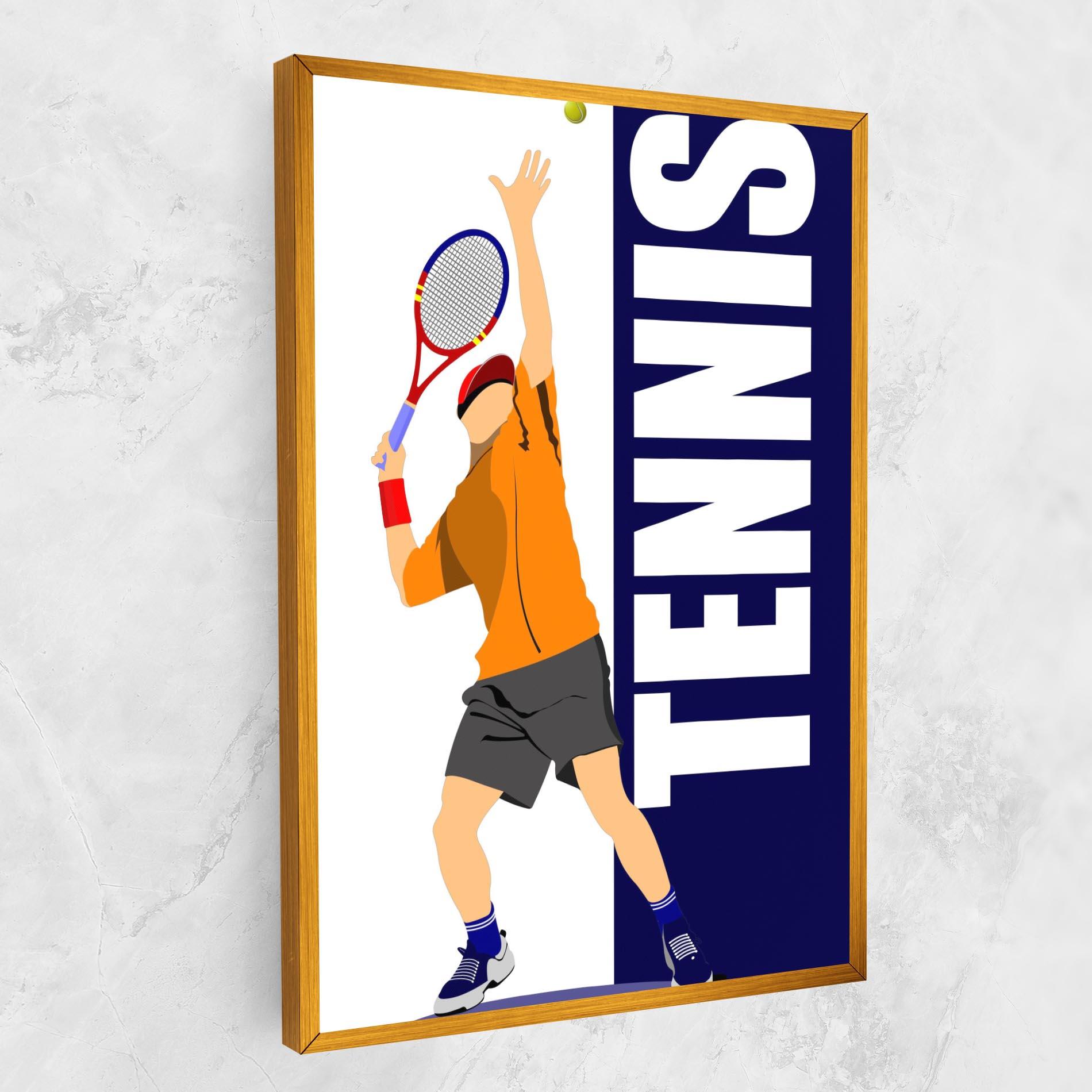 Vászonkép Orange Tennis Player mockup 1