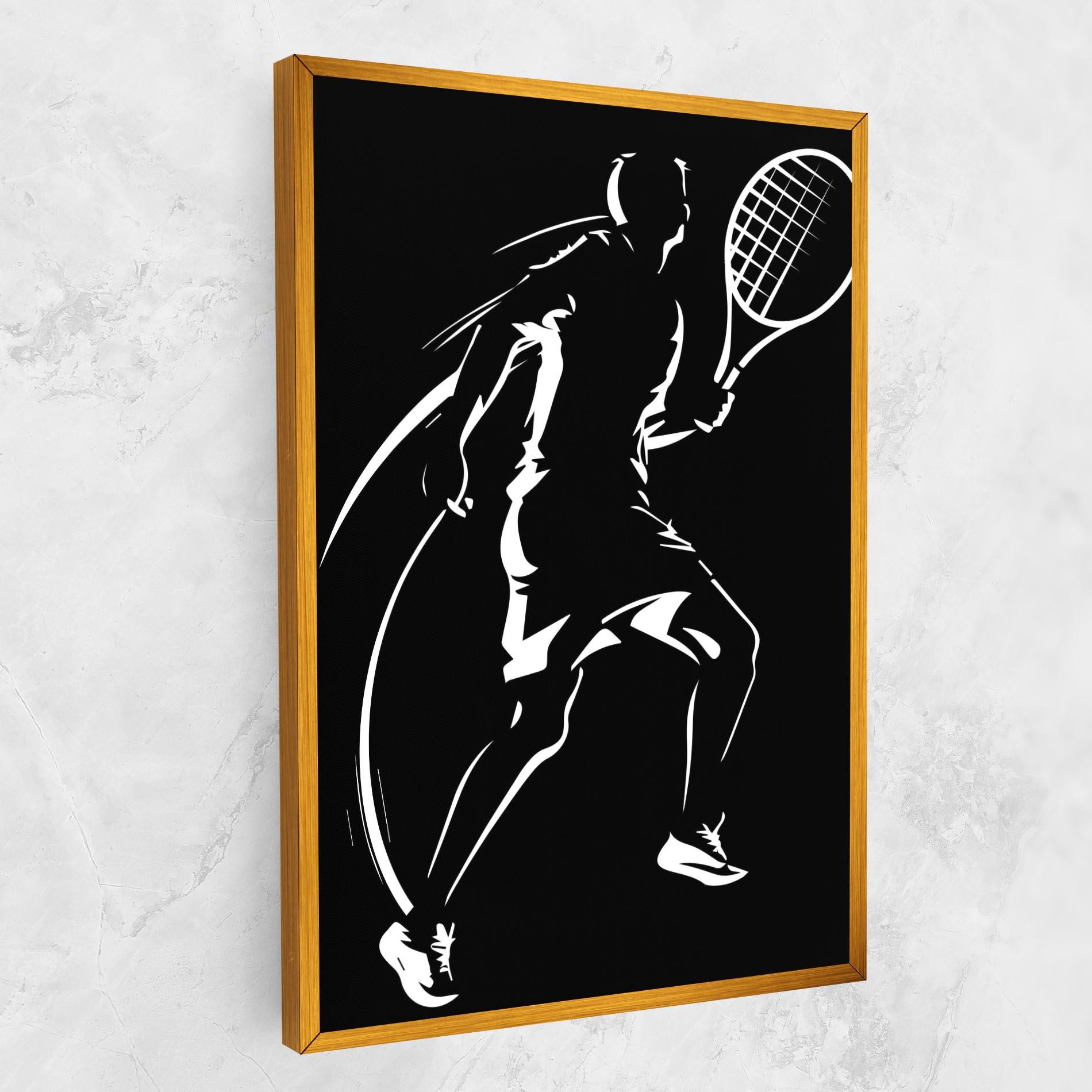 Vászonkép White Line Tennis mockup 1