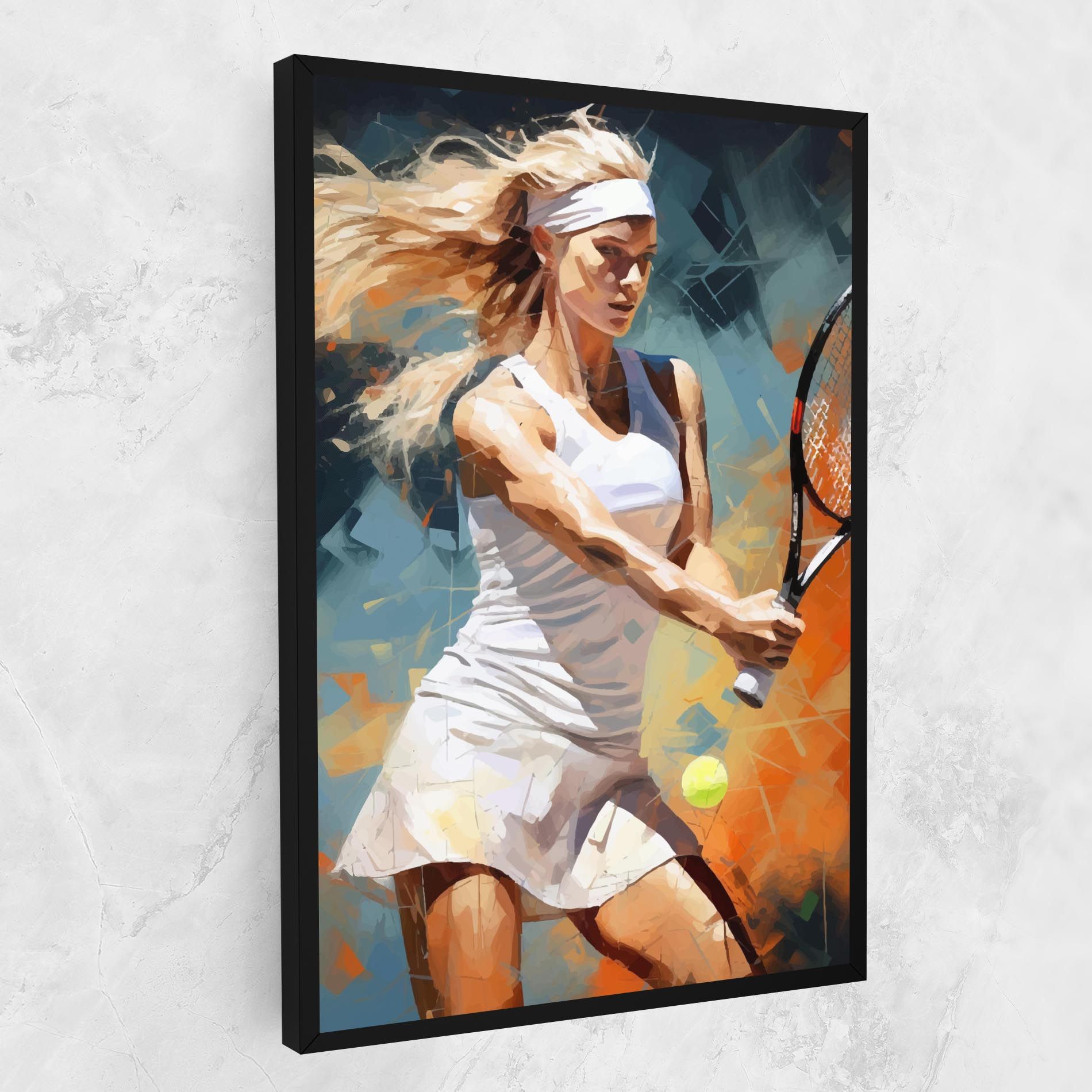 Blonde Tennis Girl mockup 1