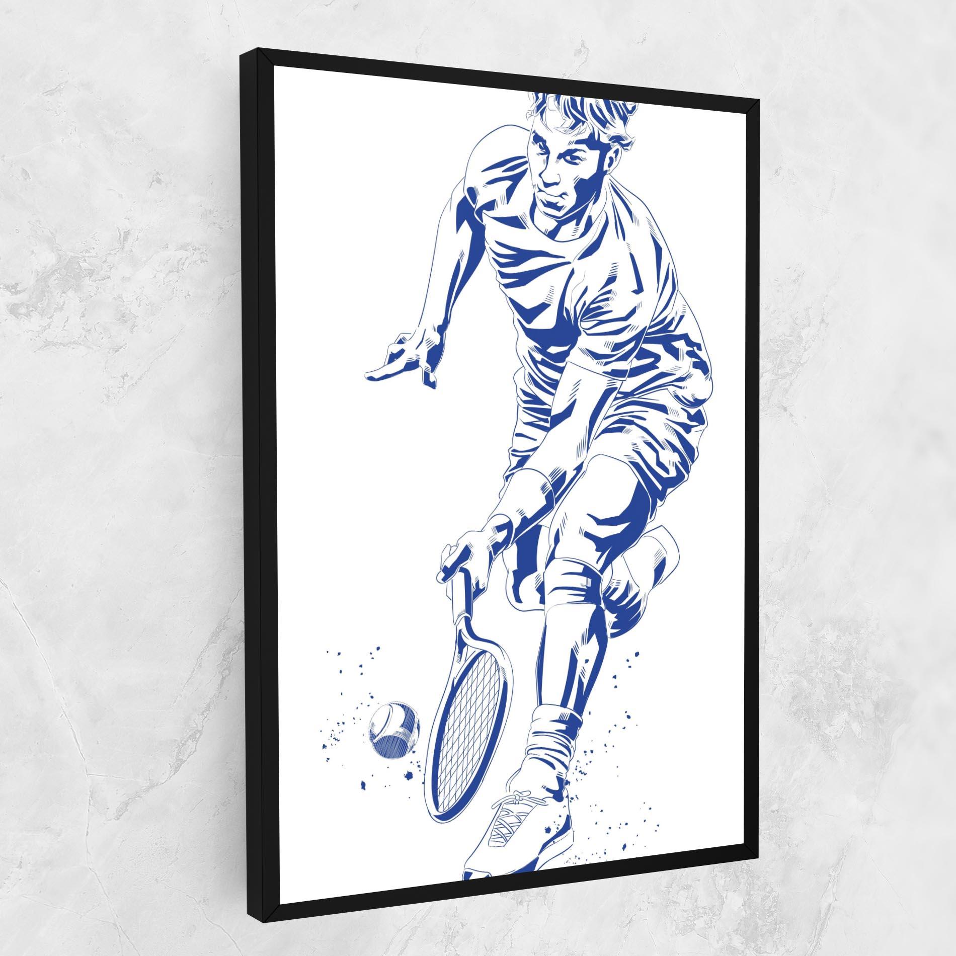 Vászonkép Blue Tennis mockup 1