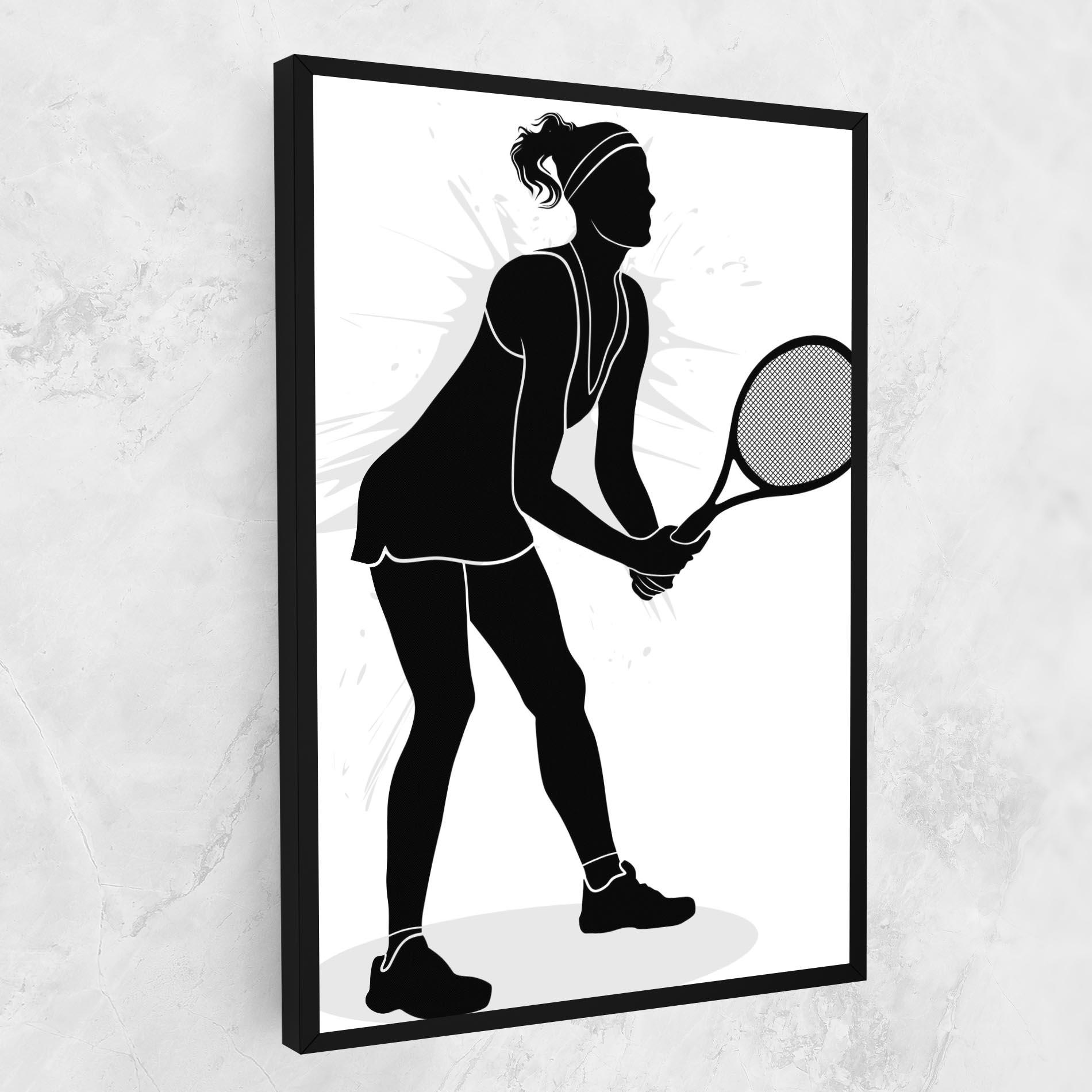 Vászonkép Female Tennis Player mockup 1