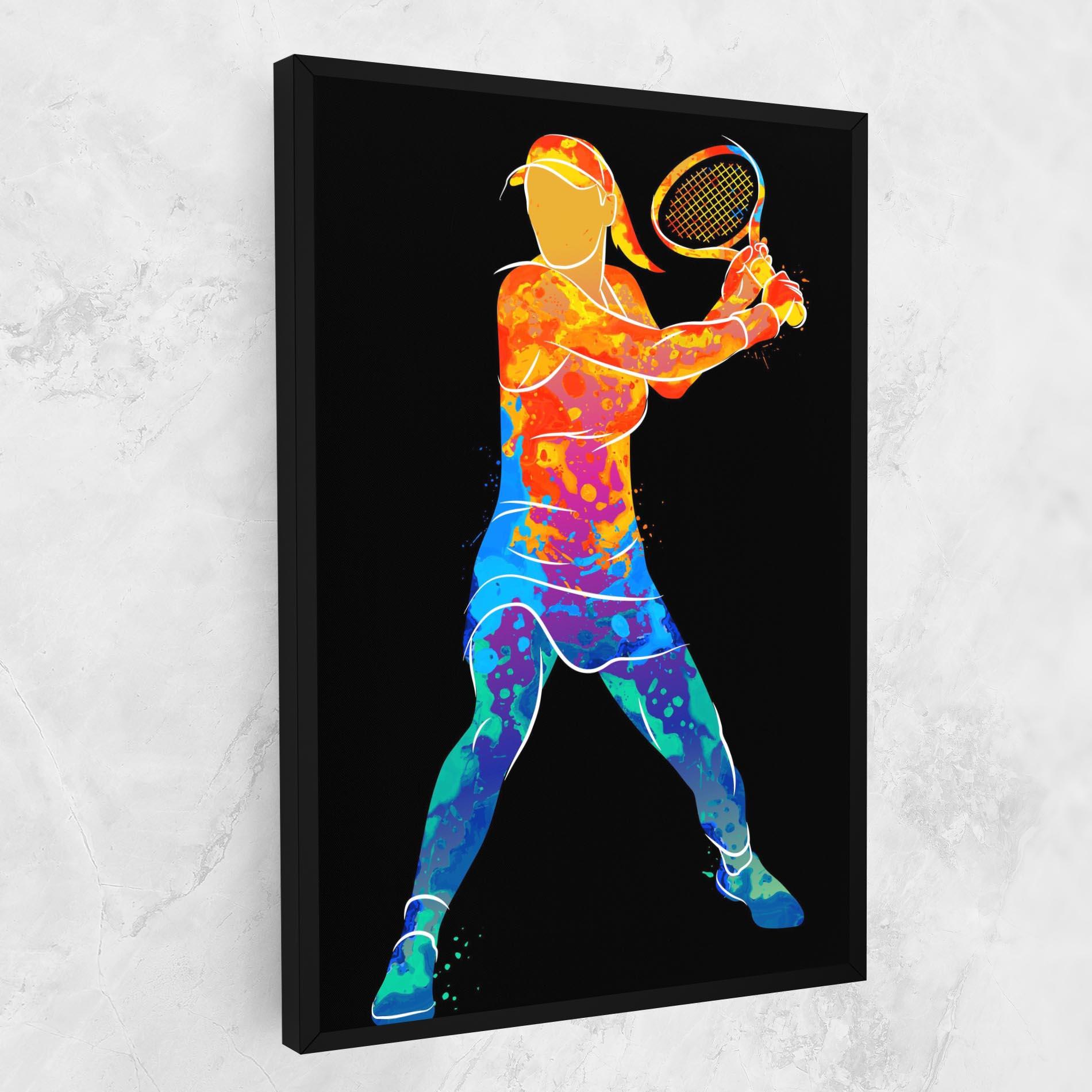 Vászonkép Green Orange Tennis mockup 1