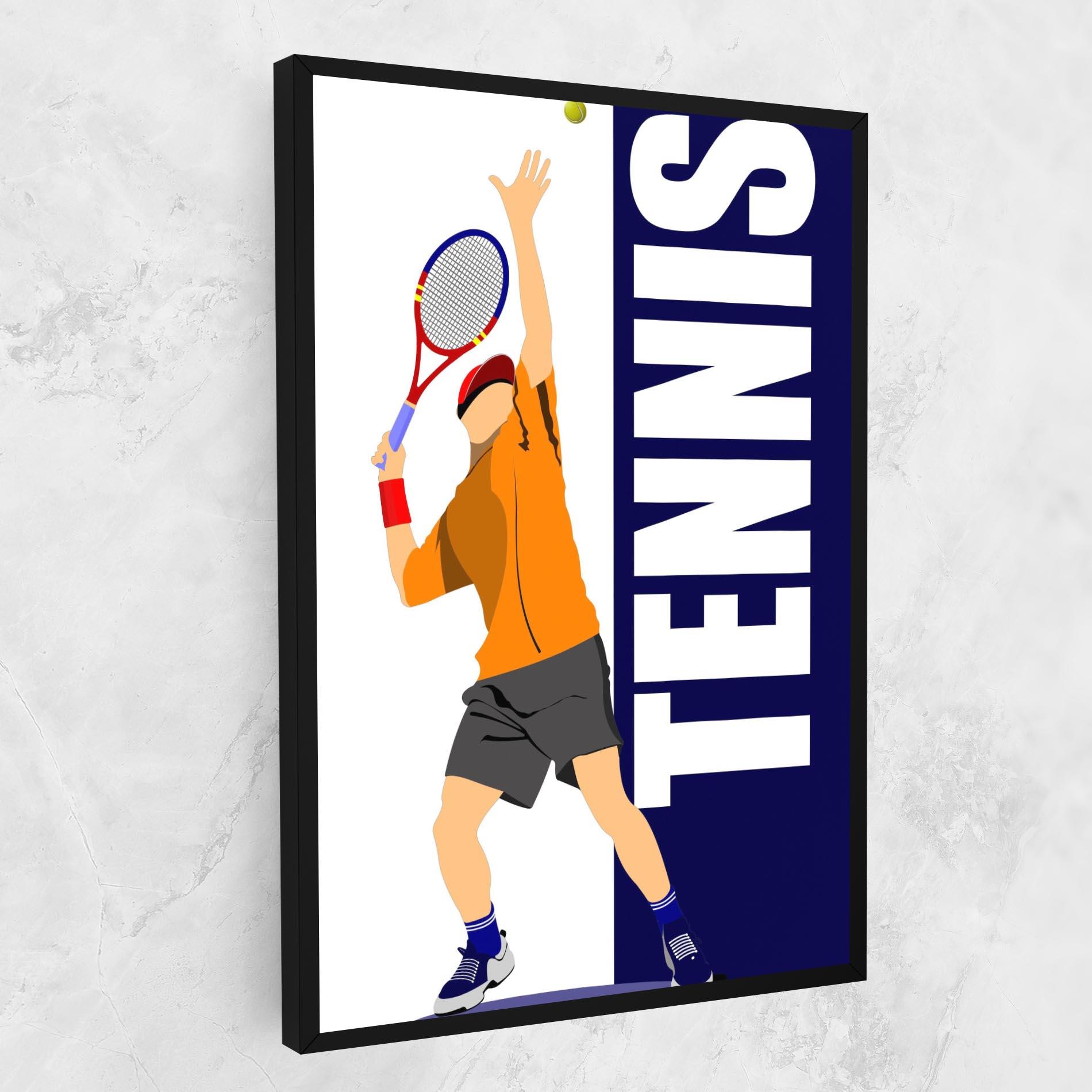 Vászonkép Orange Tennis Player mockup 1