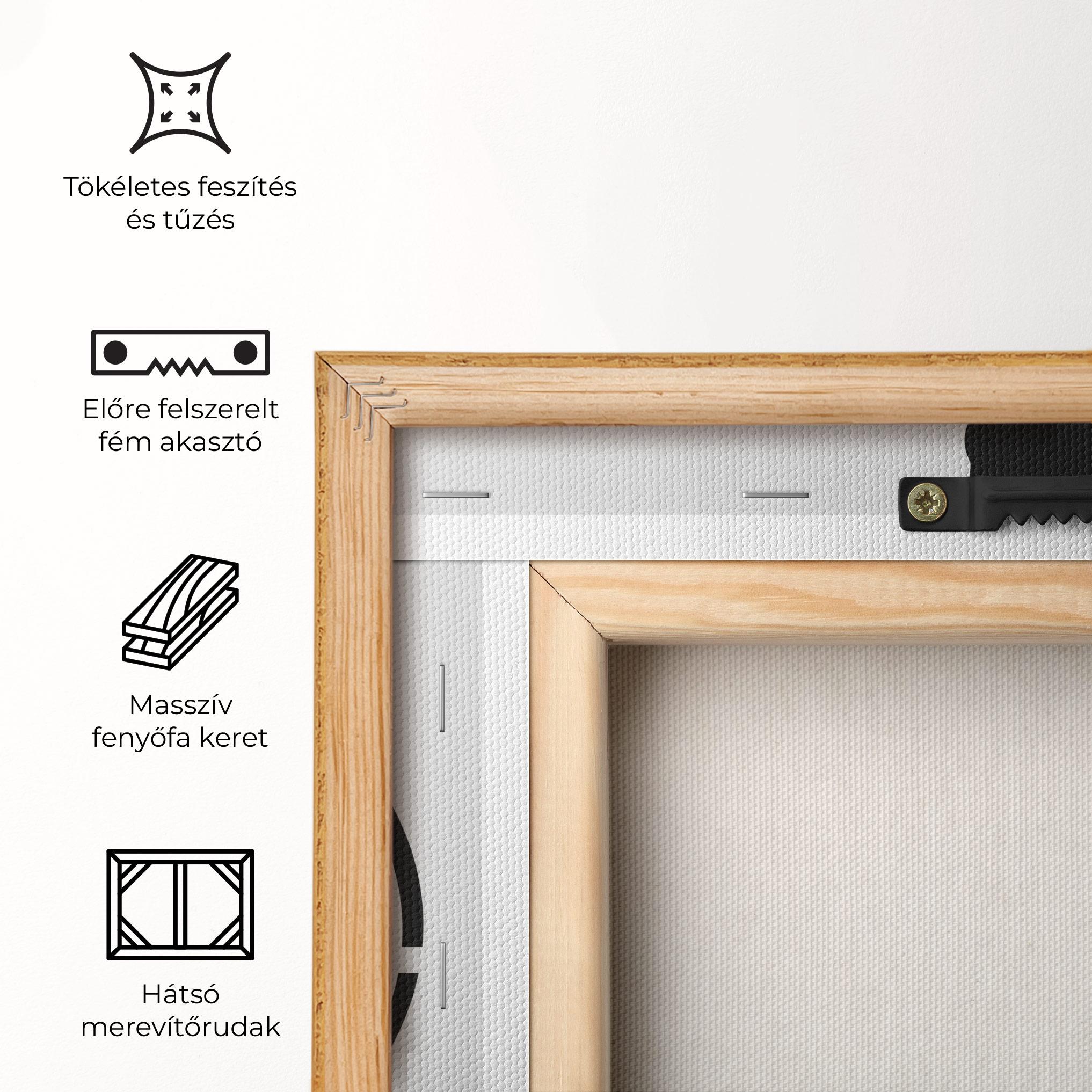 Vászonkép Black Tennis Circle mockup 5